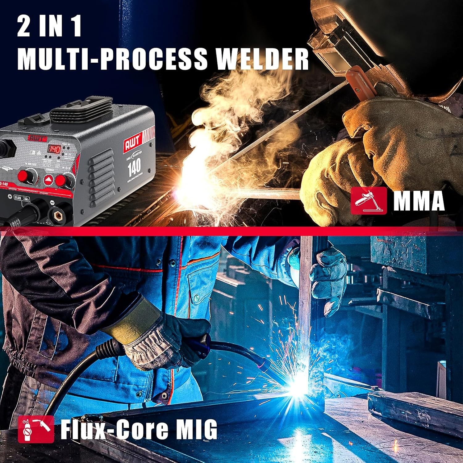 Super Mini Stick Welder Machine,110V ARC Portable MMA Welding Machine for B