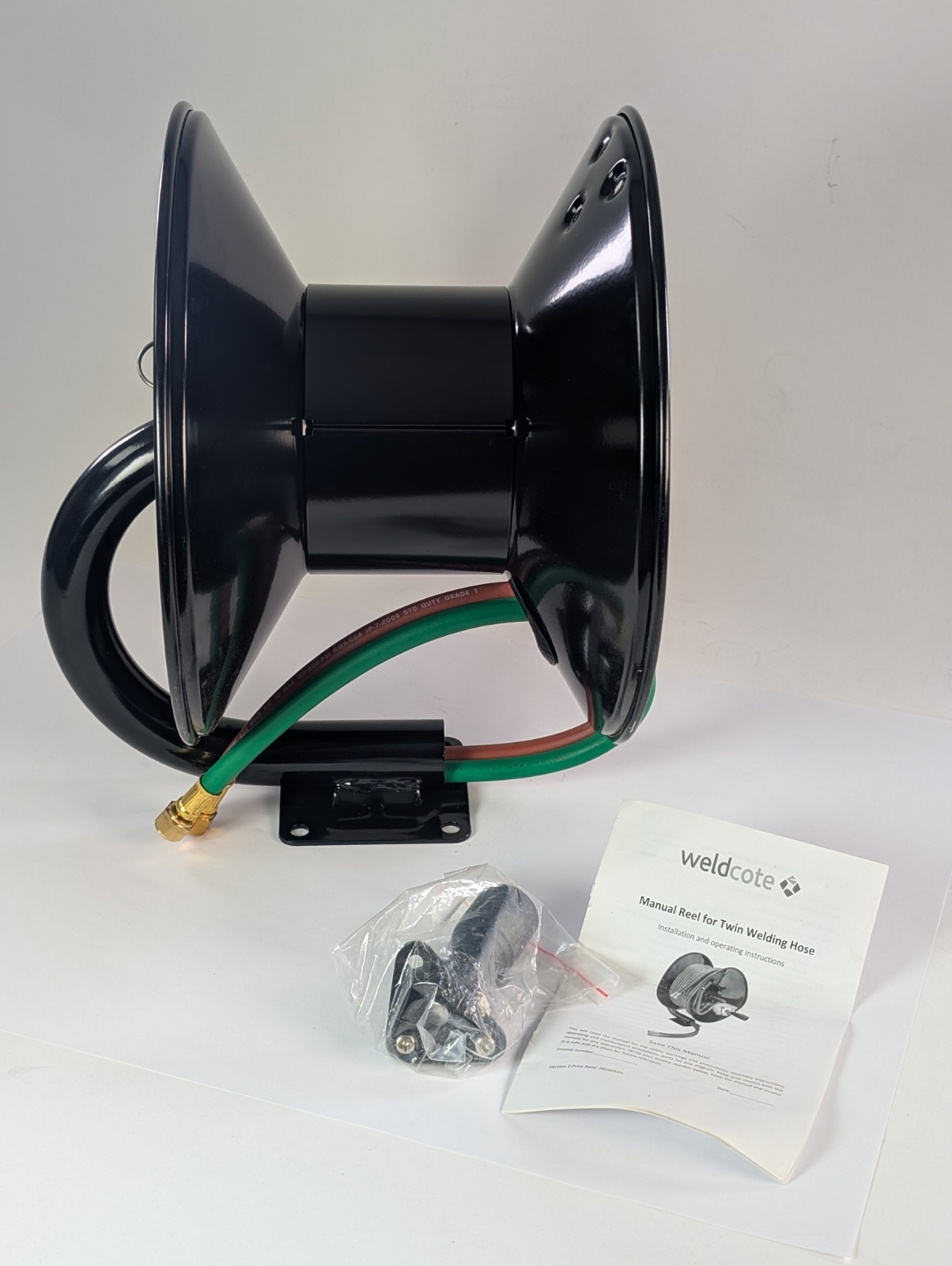 Weldcote HRMWOT Manual Hose Reel for 100 ft of Twin Gas Hose