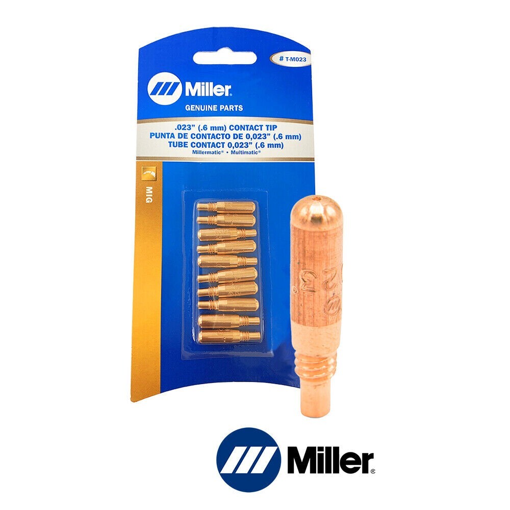 Miller Electric T-M023 AccuLock MDX Contact Tips for 0.023″ Wire (10 Pack)