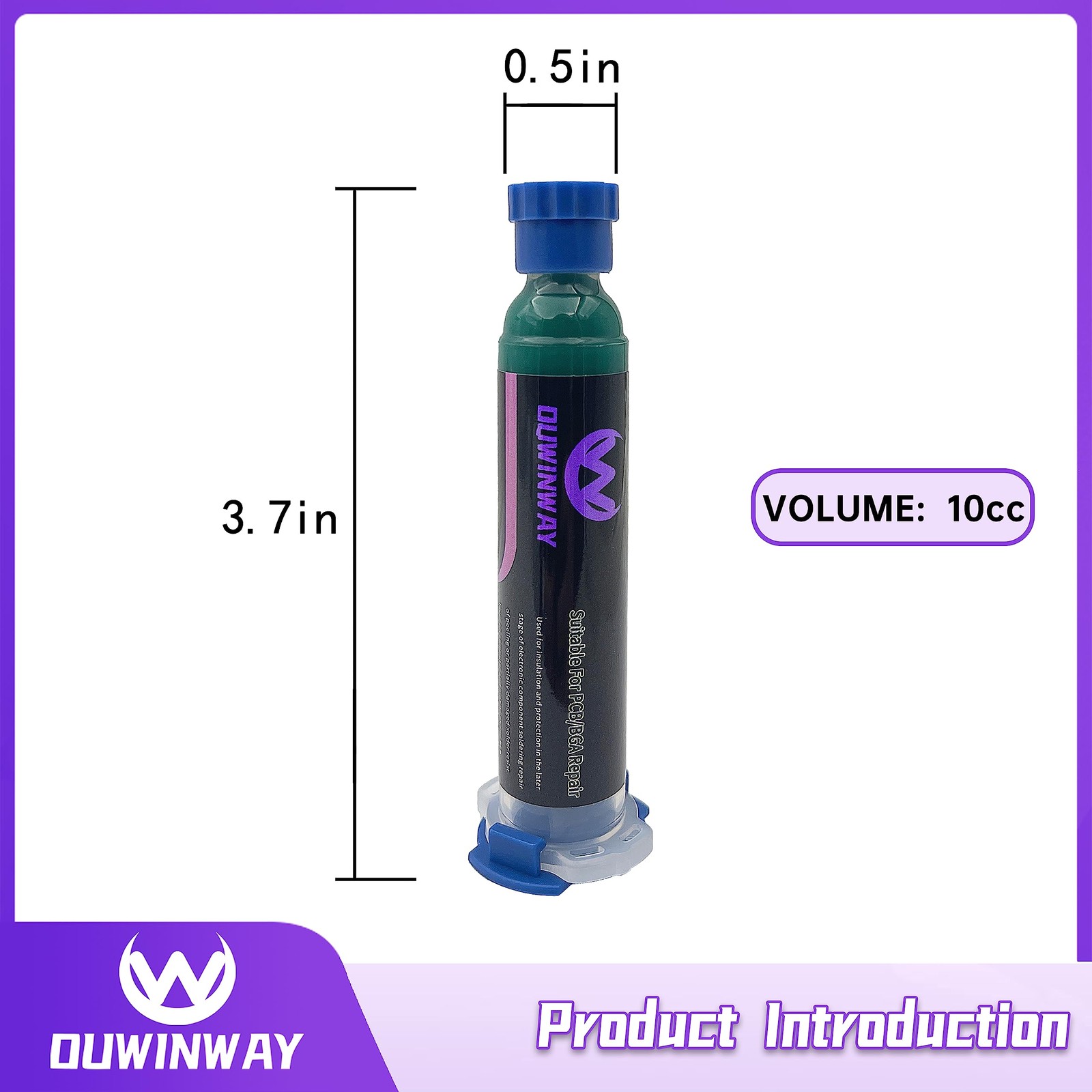 Ouwinway 1-pack UV Curing Green Solder Mask, Mask 1-PACK
