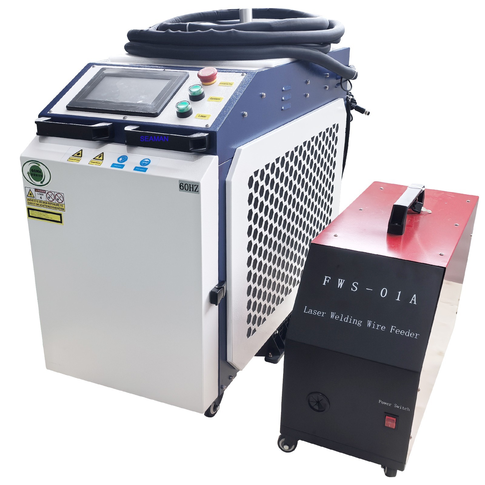 US 6000W Raycus Laser Welding Cleaning Machine Double Wobble Rust Removal 4 IN 1