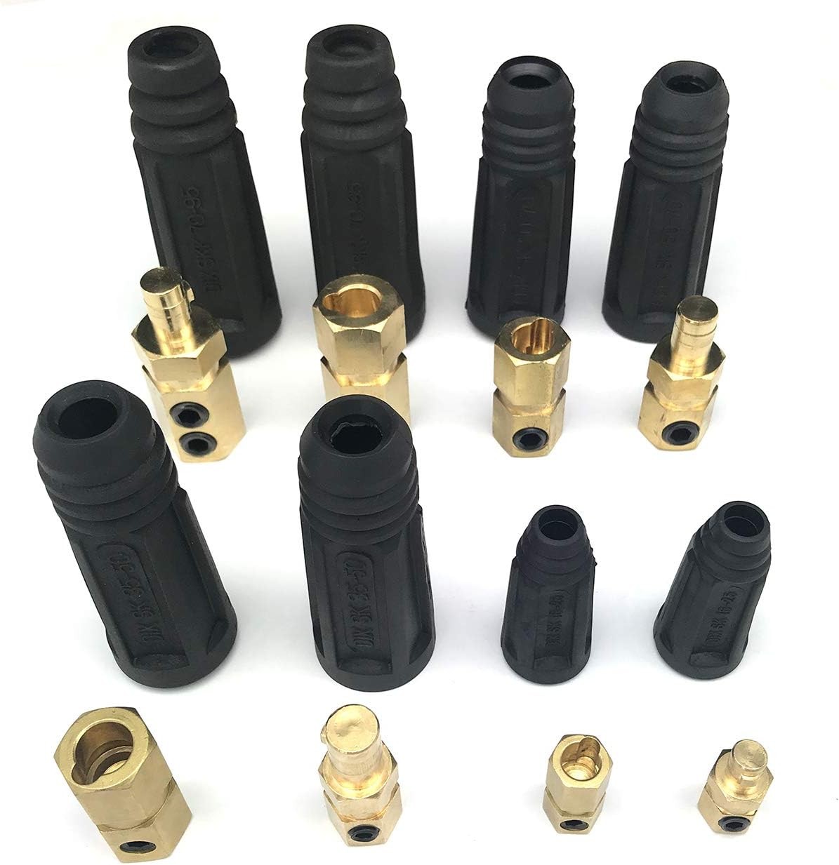 Welding Lead Cable Joint Quick Connector Pair DINSE-Style 200Amp-300Amp (#4-#1)