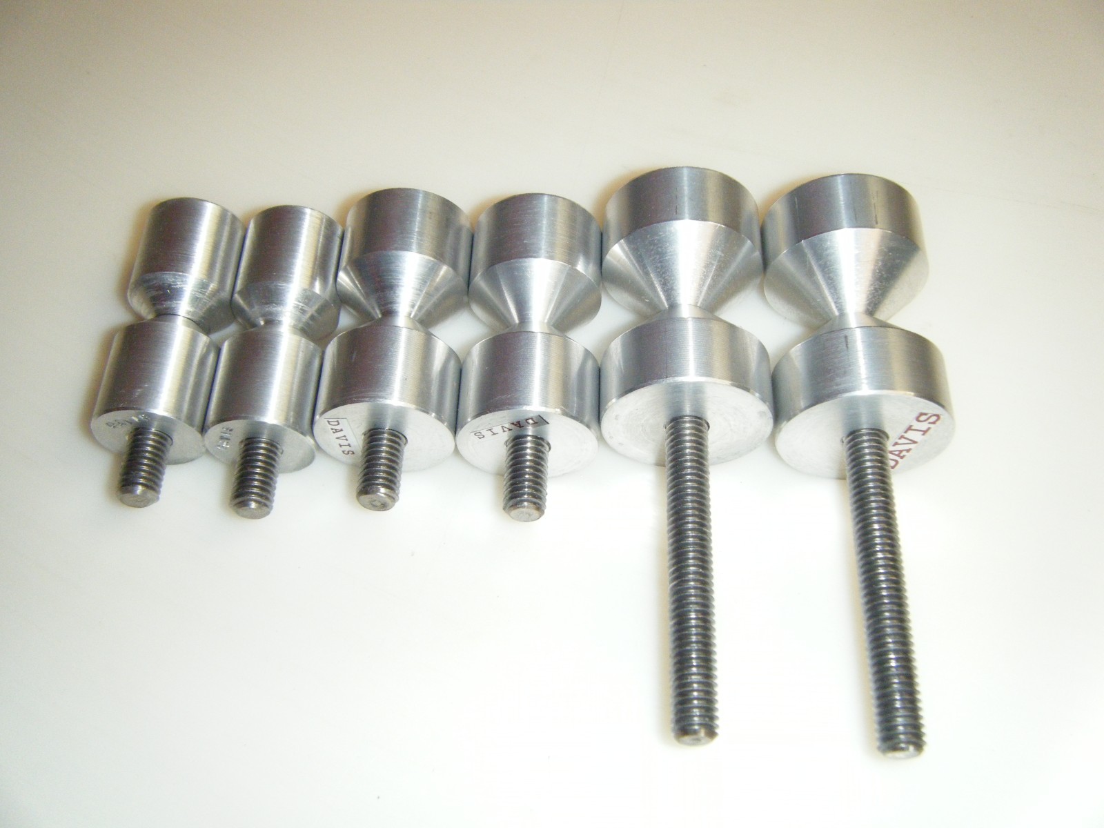 DAVIS 1″-1 1/4″-1 1/2″-Two hole pin-6061 Aluminium – 3/8-16 Combo set