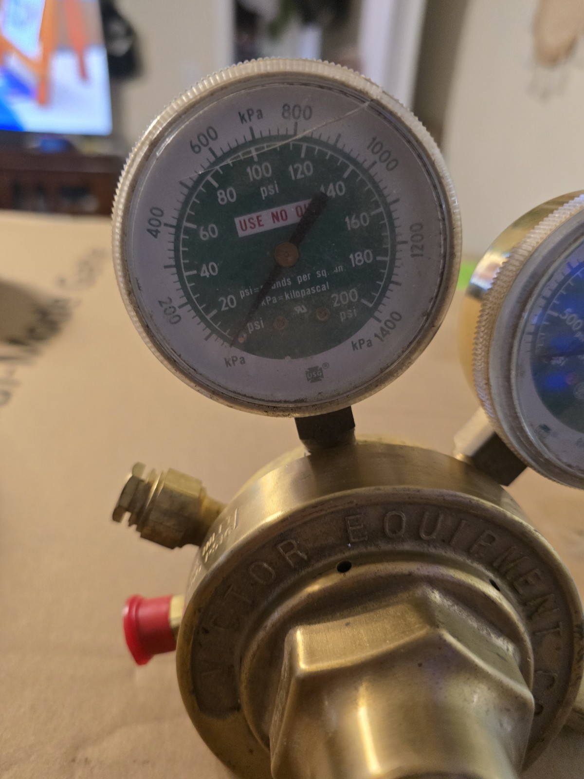Victor SR250C-540 Oxygen Regulator For Cutting Welding Torch 0781-0027