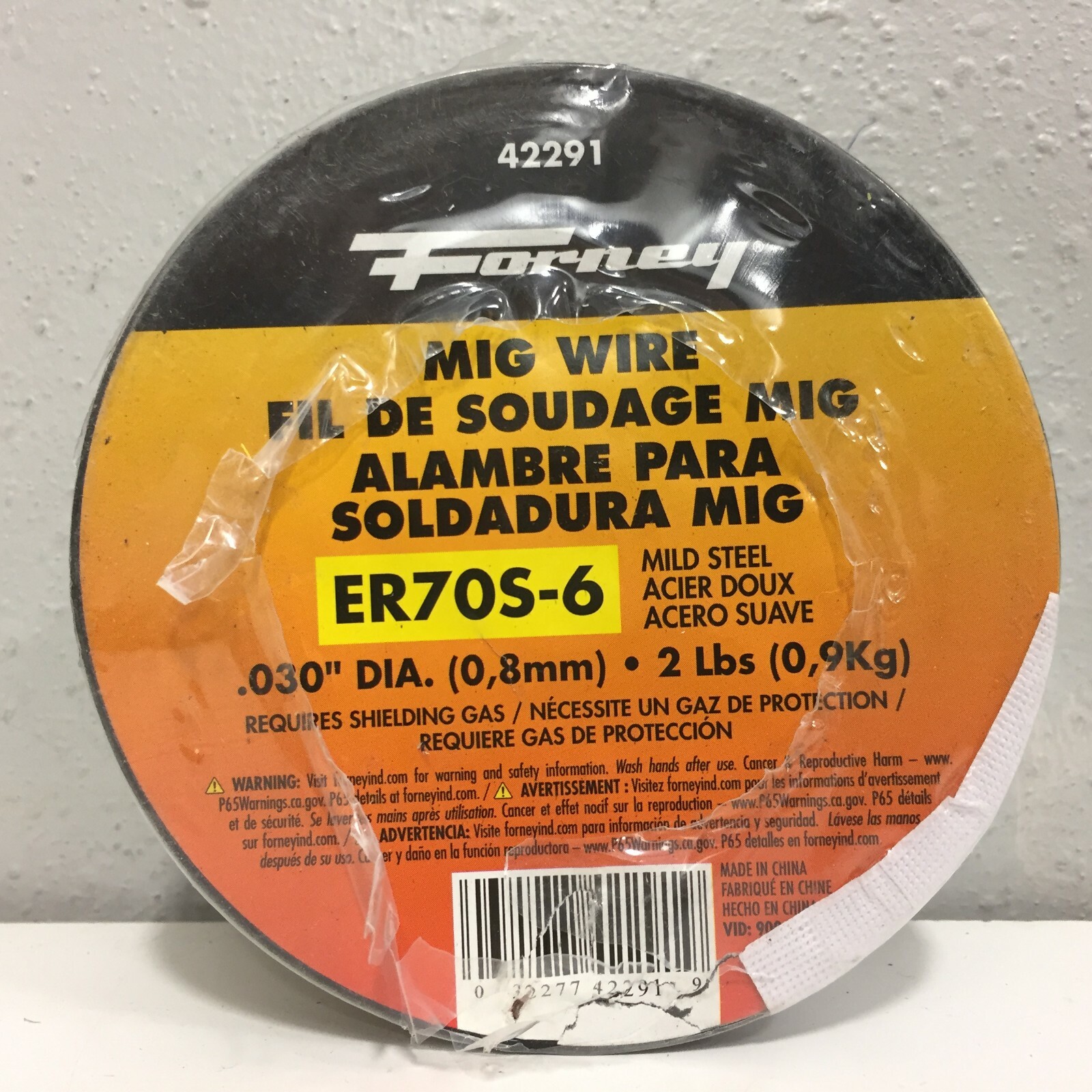 Forney 42291 ER70S-6 0.03 in. Mild Steel MIG Welding Wire 70000 psi 2 lb