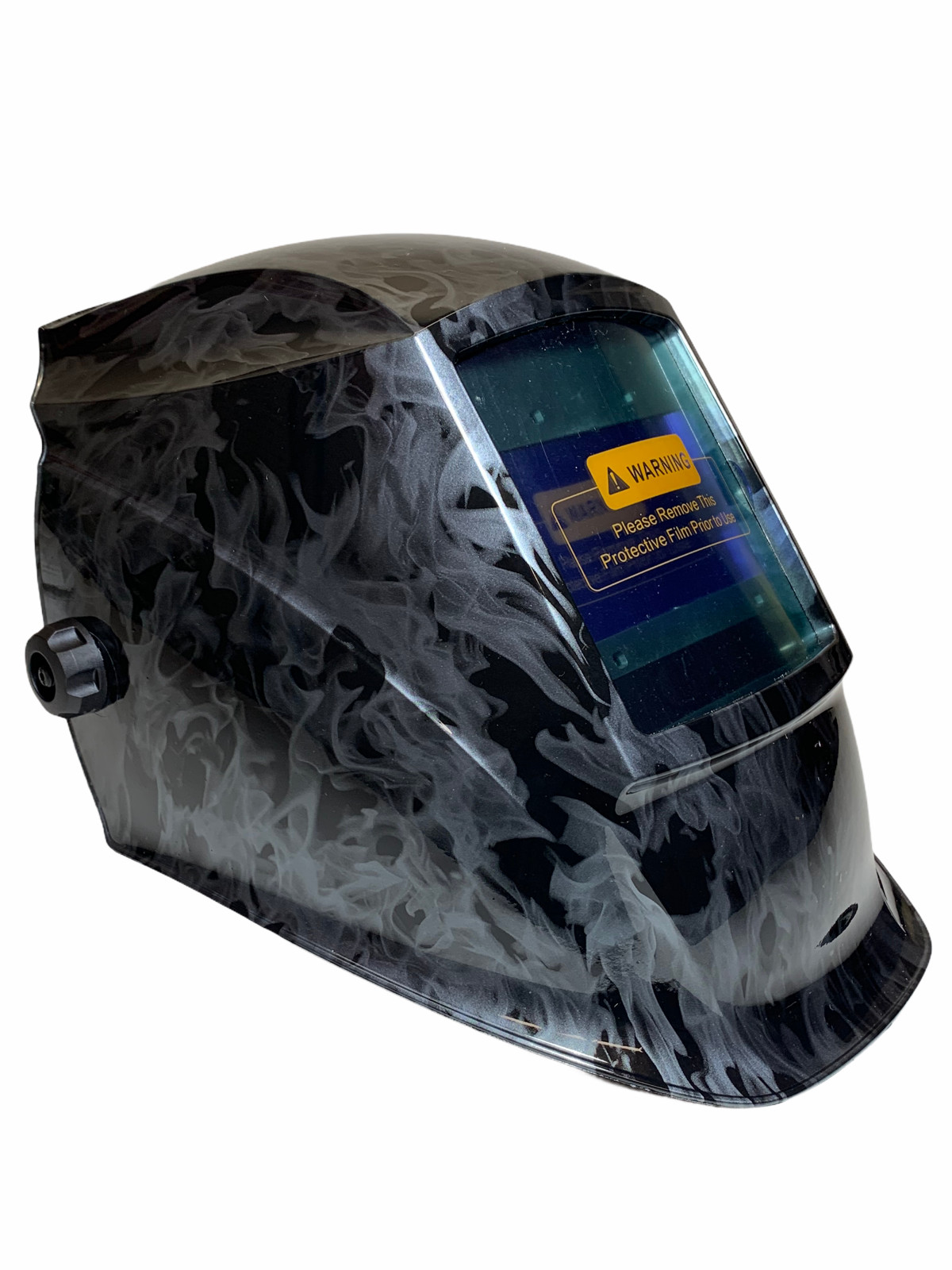 Hydro Dipped Welding Helmet AUTODARK WHAD30 Series Metallic Graphite Flames