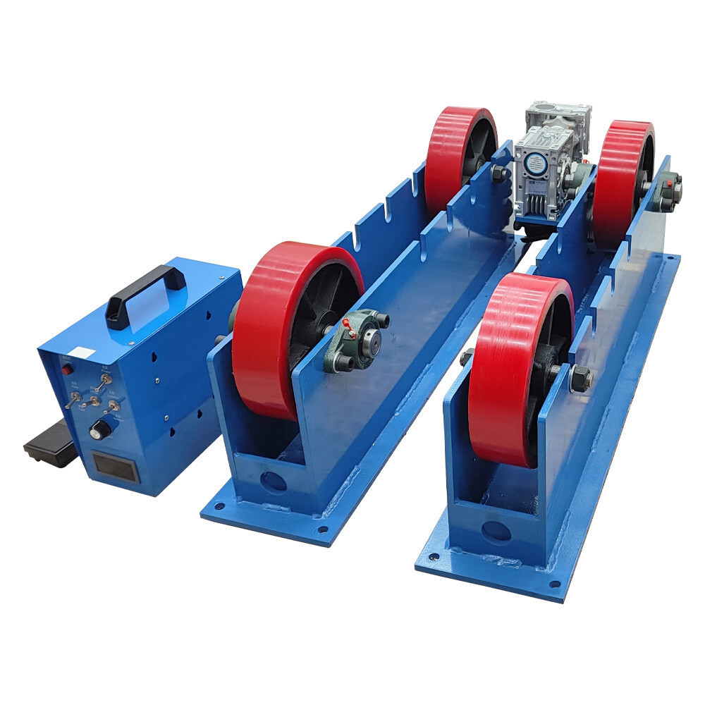 110V 2200LB Tank Turning Welding Rolls Linkage Roller w/ Adjustable Roller Frame