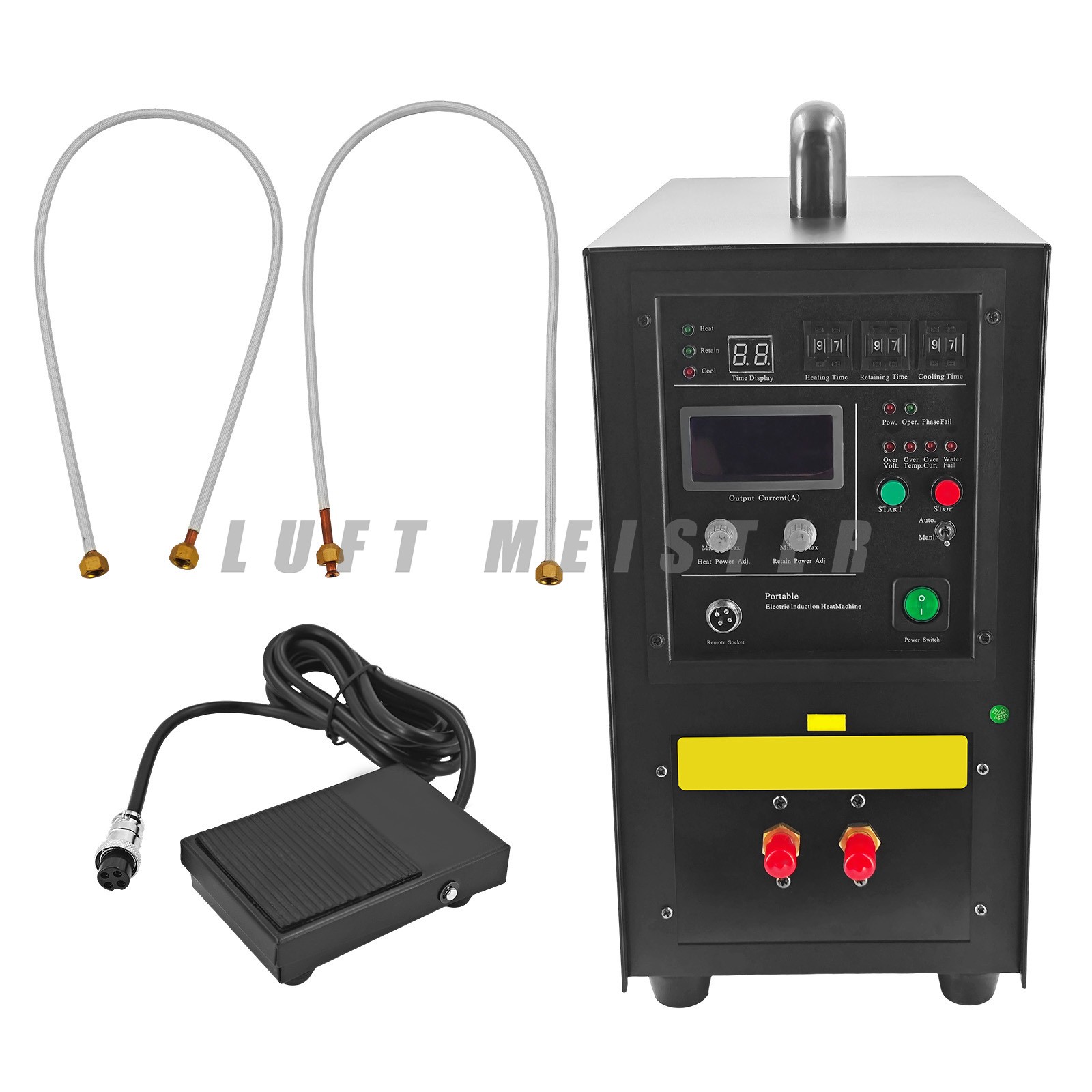 15KW High Frequency Induction Heater Metal Melting Furnace Portable Machine NEW
