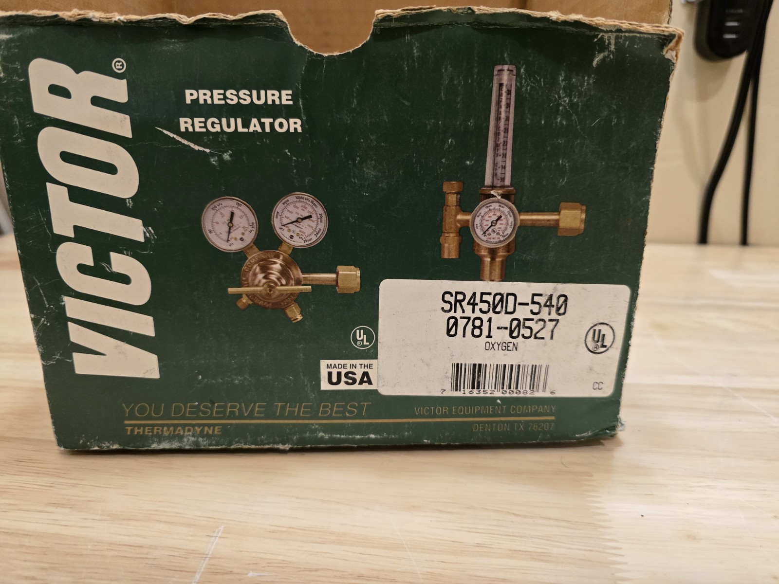 Victor Technologies SR-450D-540 Heavy Duty Single Stage Gas Welding Regulator