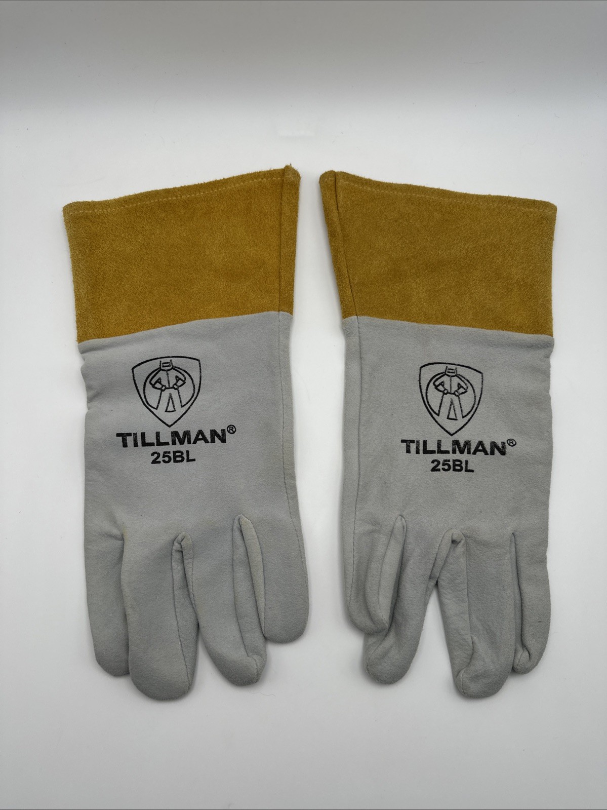 Tillman 25BL Pearl Deerskin Split Leather TIG Protective Welding Gloves 4″ Cuff