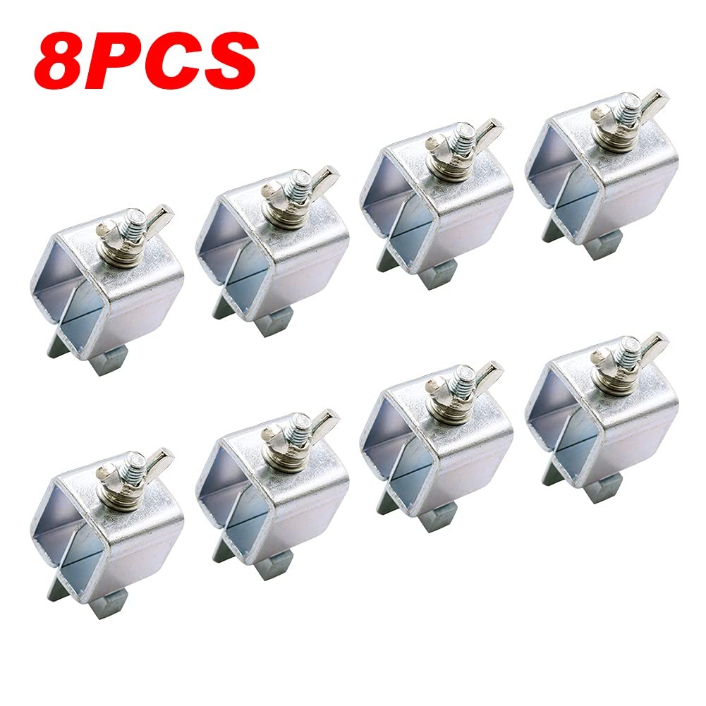 KASCLINO Butt Welding Clamps, 8pcs Multifunctional Small free size, Silver