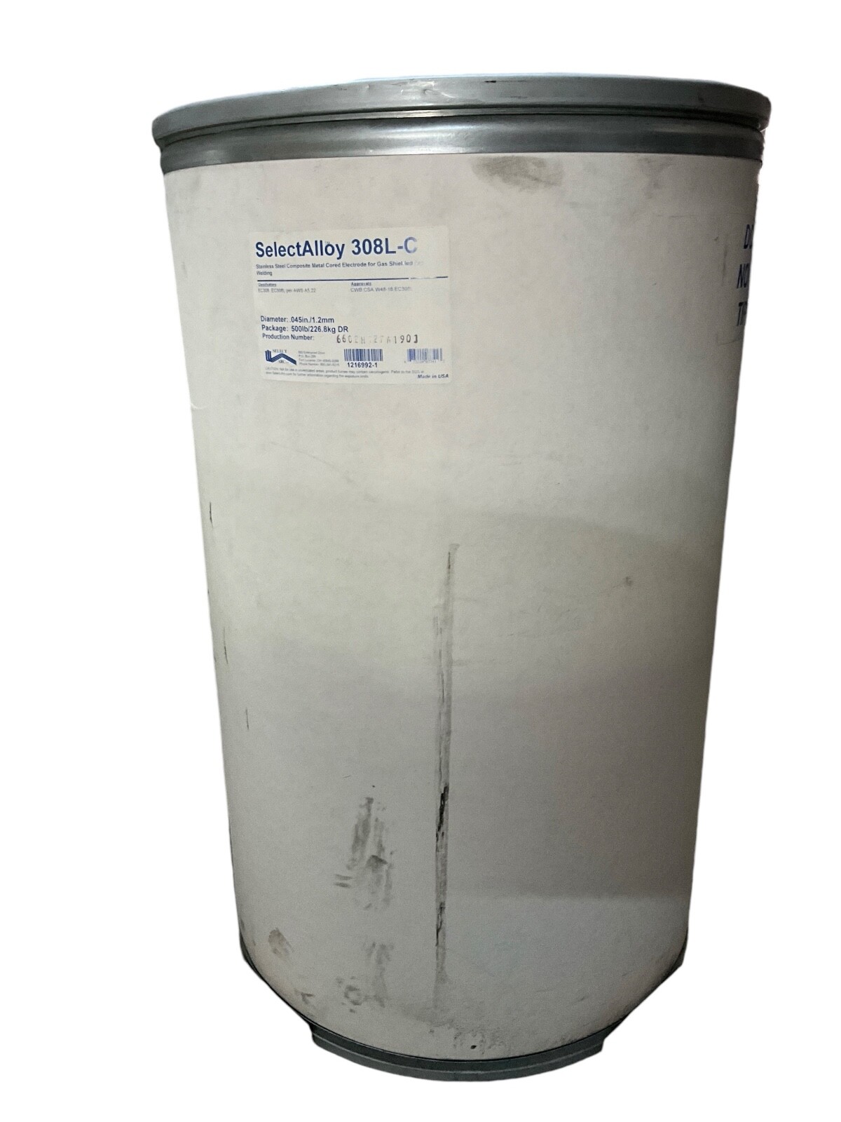 .045″ EC308 SelectAlloy 308L-C Gas Shielded Metal Core Stainless Steel Tubular W