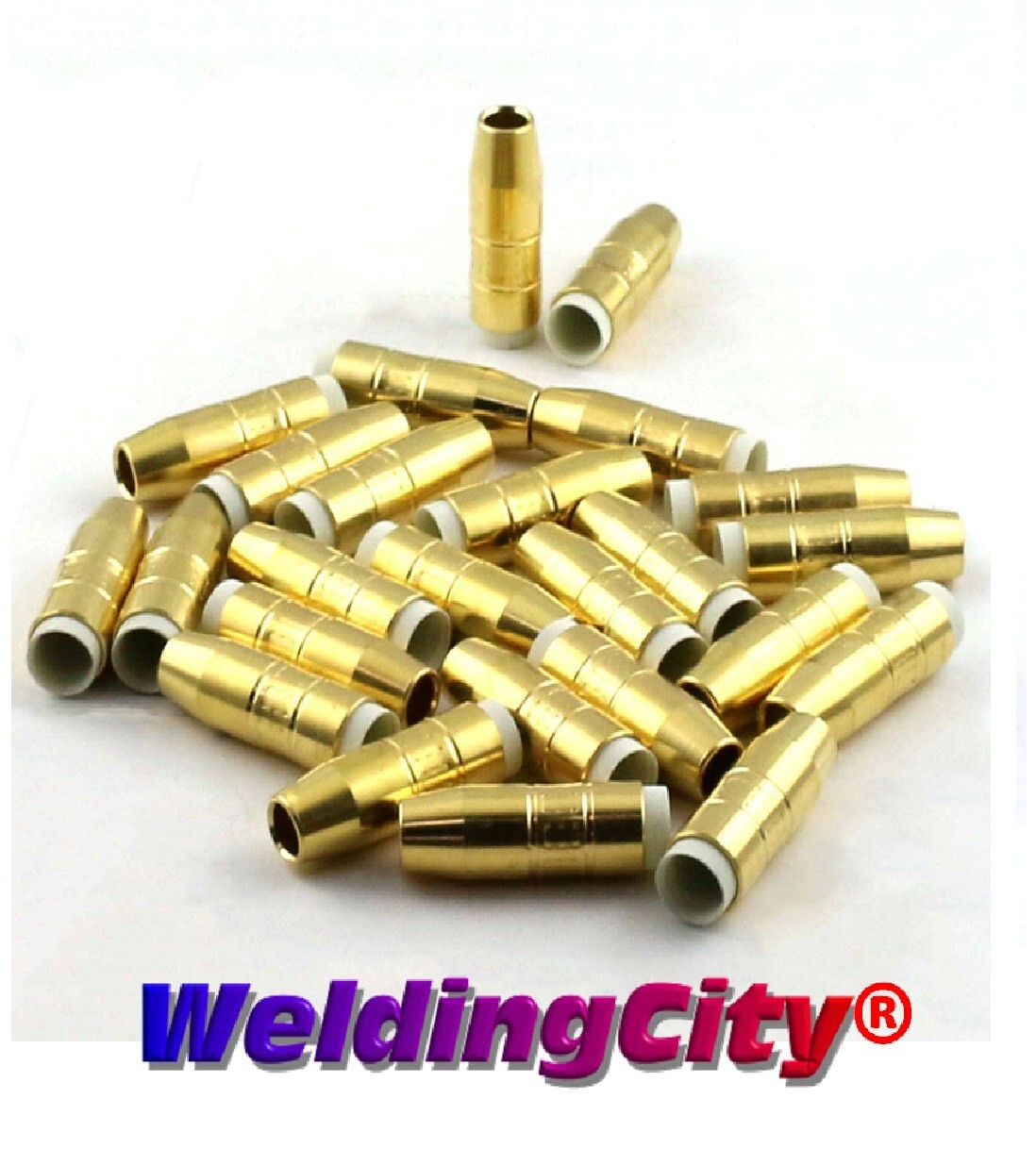 WeldingCity® 25pk Gas Nozzle 4392 (1/2″) for Bernard MIG Welding Gun | US Seller