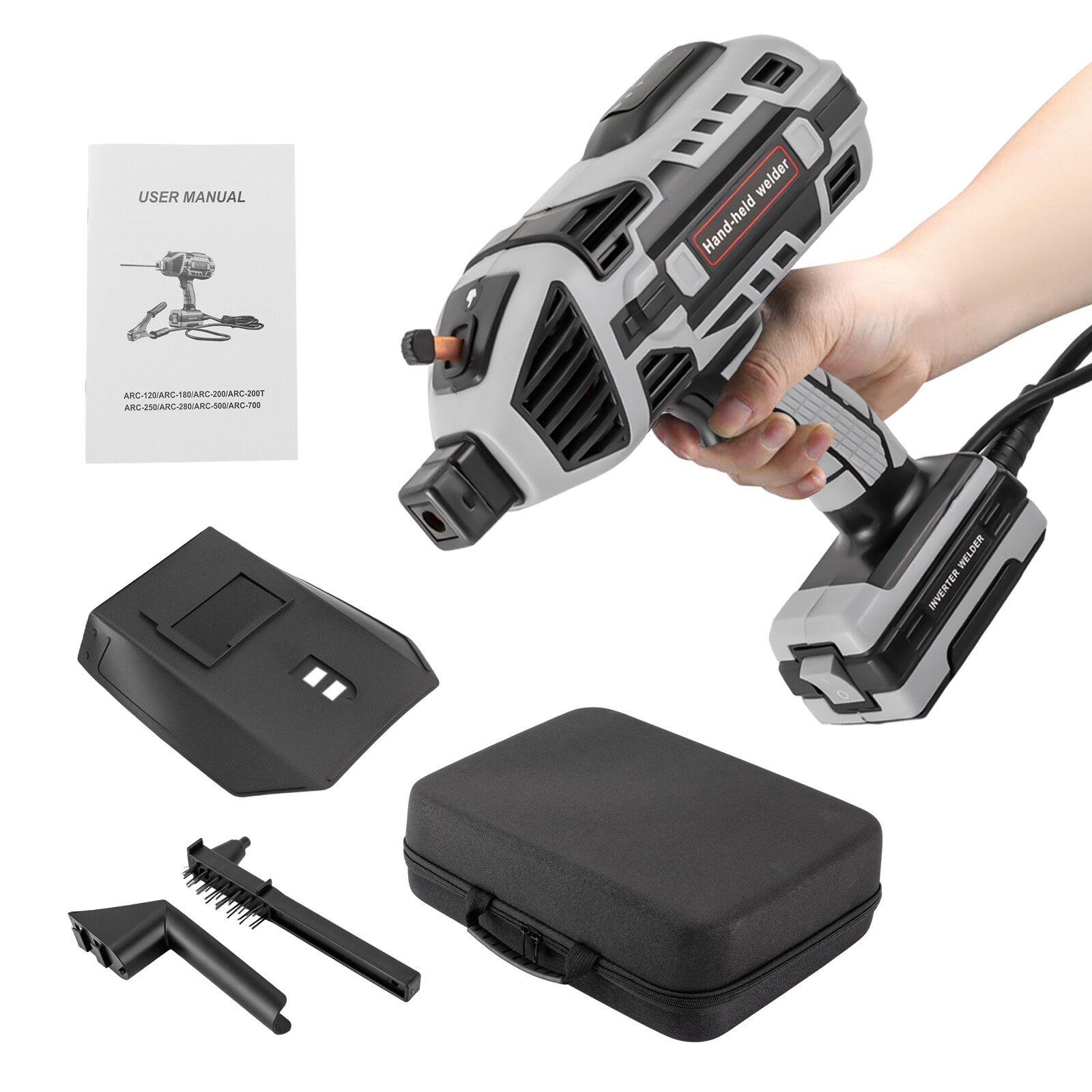 110V Portable Welding Machine Handheld Portable ARC Laser Welder Gun Kit 4600W