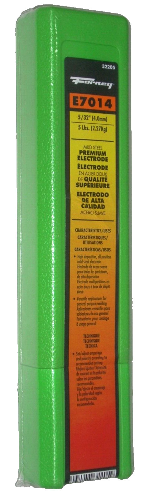 Forney 7014 Stick Welding Rods 5/32 in Dia Arc Electrodes Low Hydrogen 5 lb