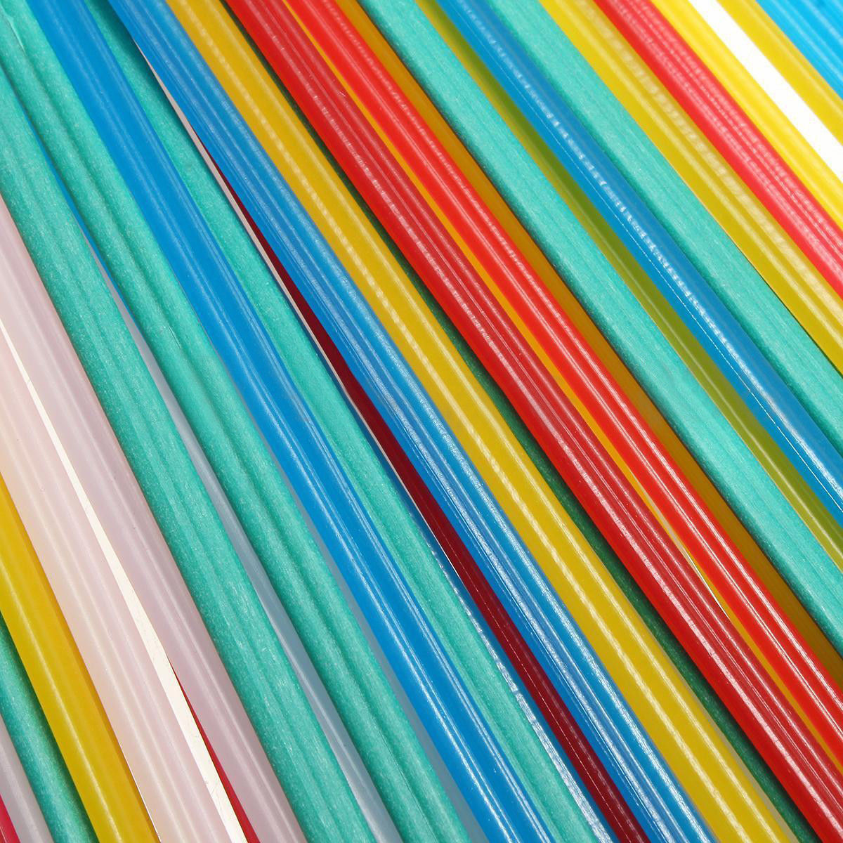 50Pcs Mix Color Set Plastic Welding Rods ABS/PP/PVC/PE Welder Sticks Tool