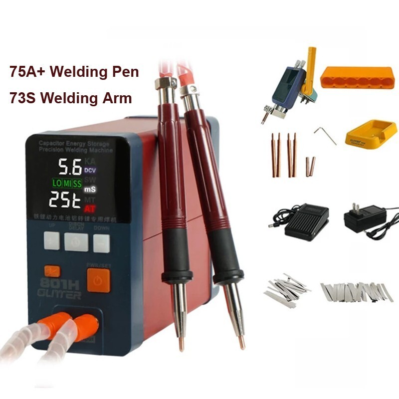 3500A GLITTER 801H Battery Spot Welder Aluminum To Nickel Spot Welding Machine