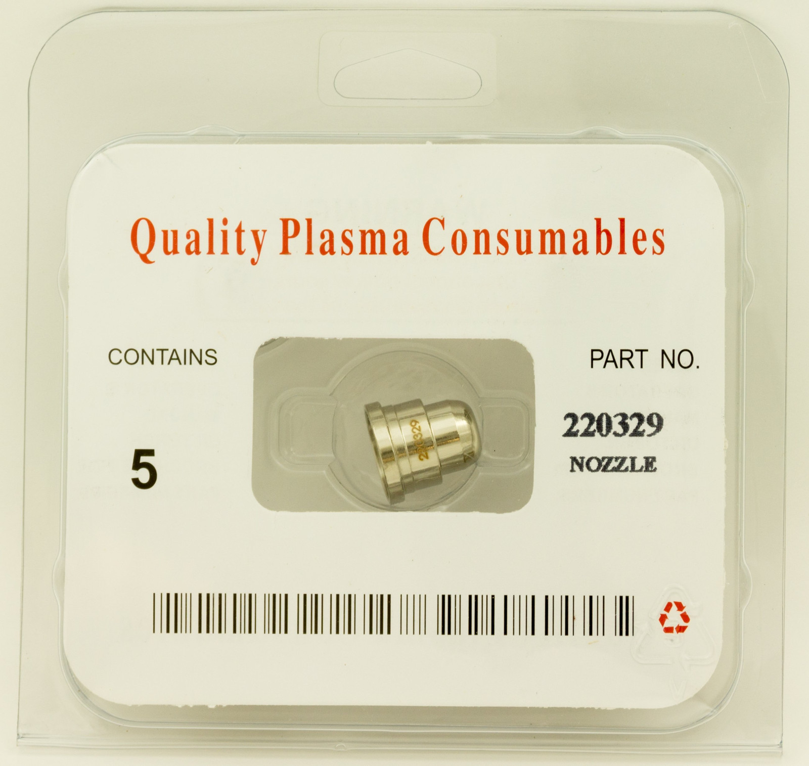 5 Pcs 220329 Fits Hypertherm® Powermax® 1000/1250/1650 40A Aftermarket Nozzle