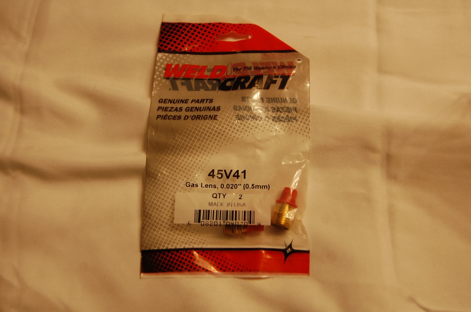 Weldcraft Gas Lens 45V41 .02″ (Qty of 2)