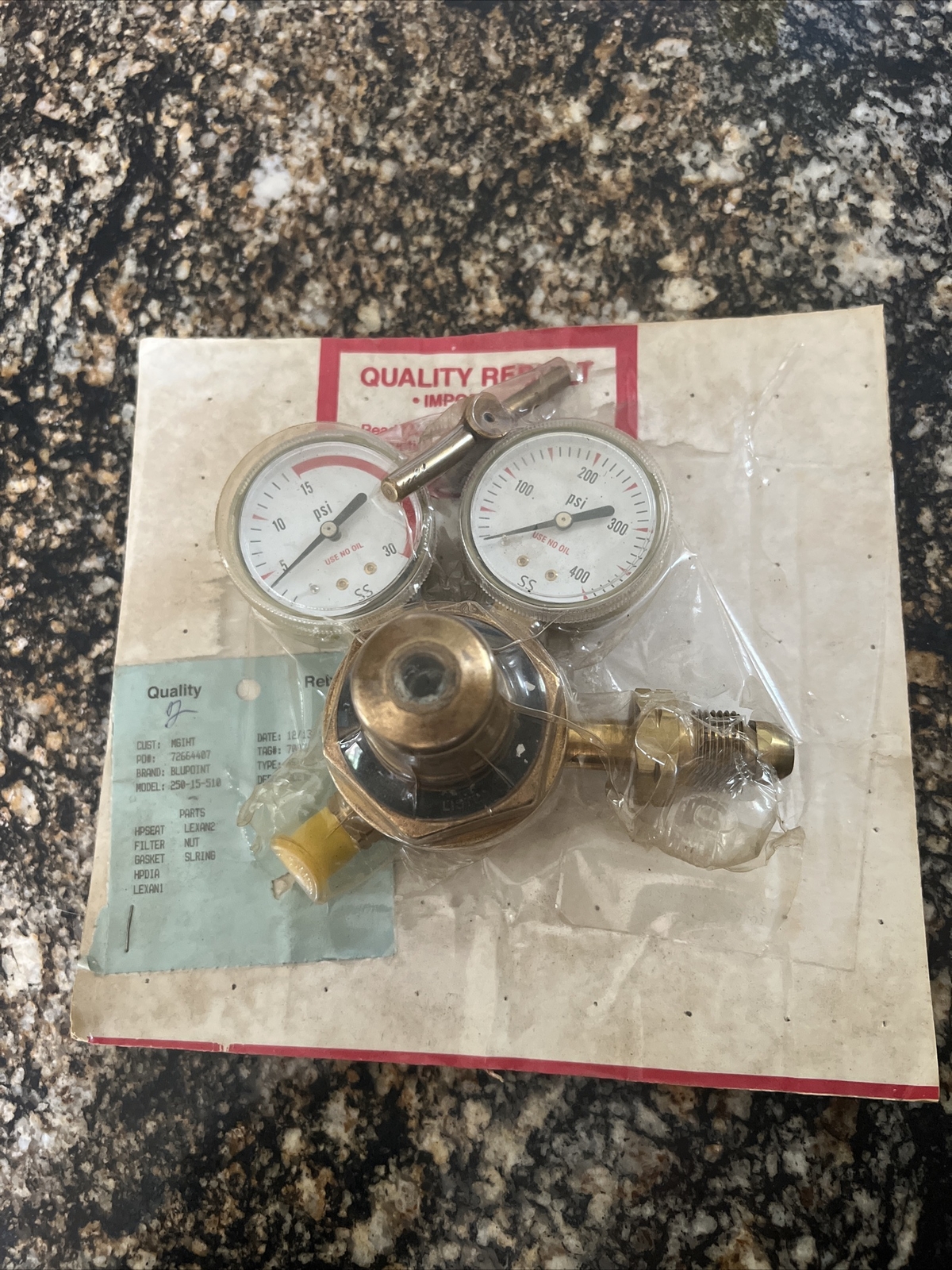 Blue point Model 250-15-510 Regulator