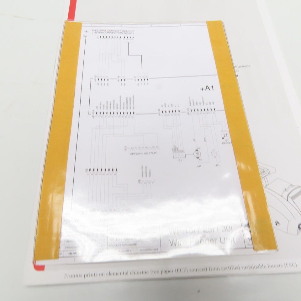 Fronius 4,049,031 WF 25i /4R/G/FSC Industrial Wire Feeder 4-Roller 24V/60VDC