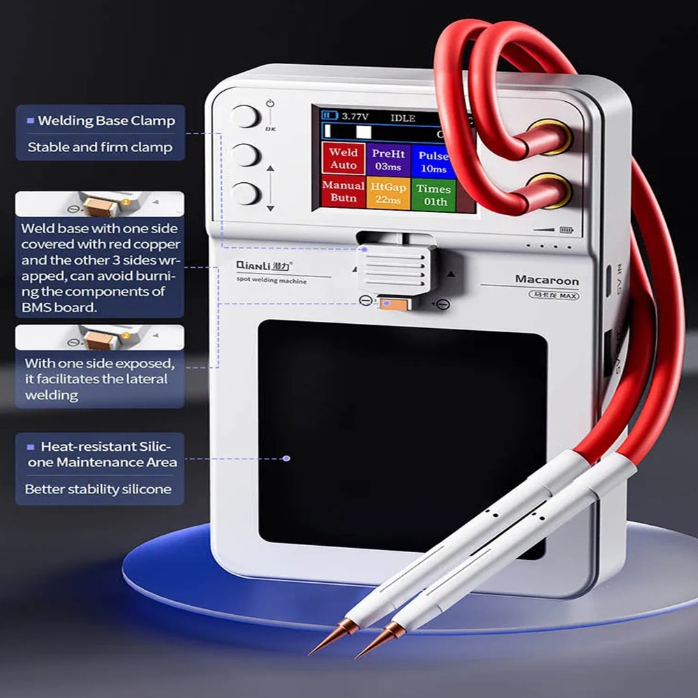 QianLi Macaron DIY Portable Spot Welder Battery Pack Welding Double Pulse w/ LCD