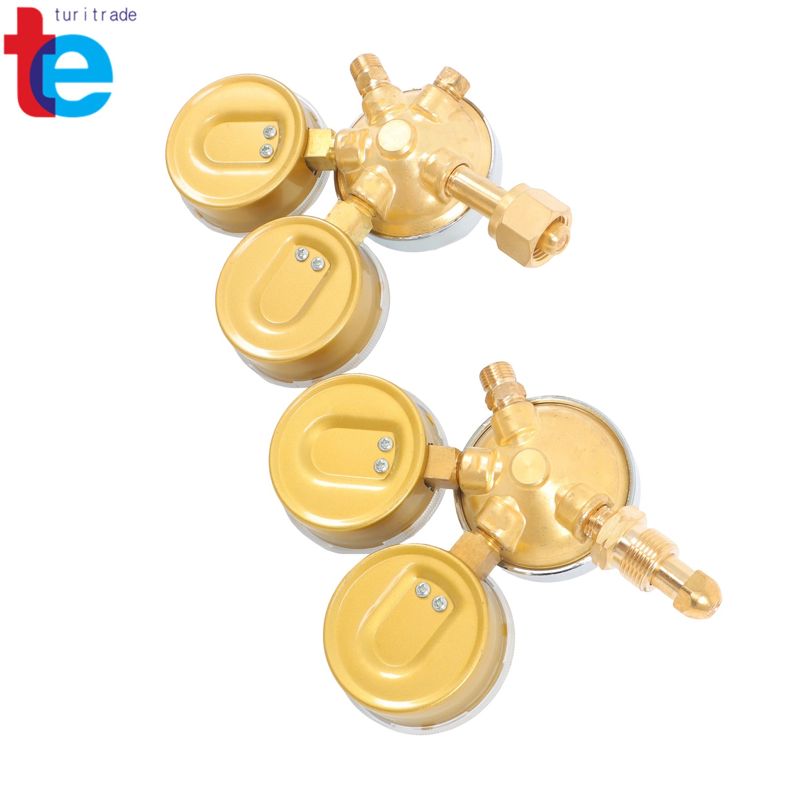 Welding Torch Kit Brass Oxygen CGA-540 & Acetylene CGA-510 Regulators Gauges