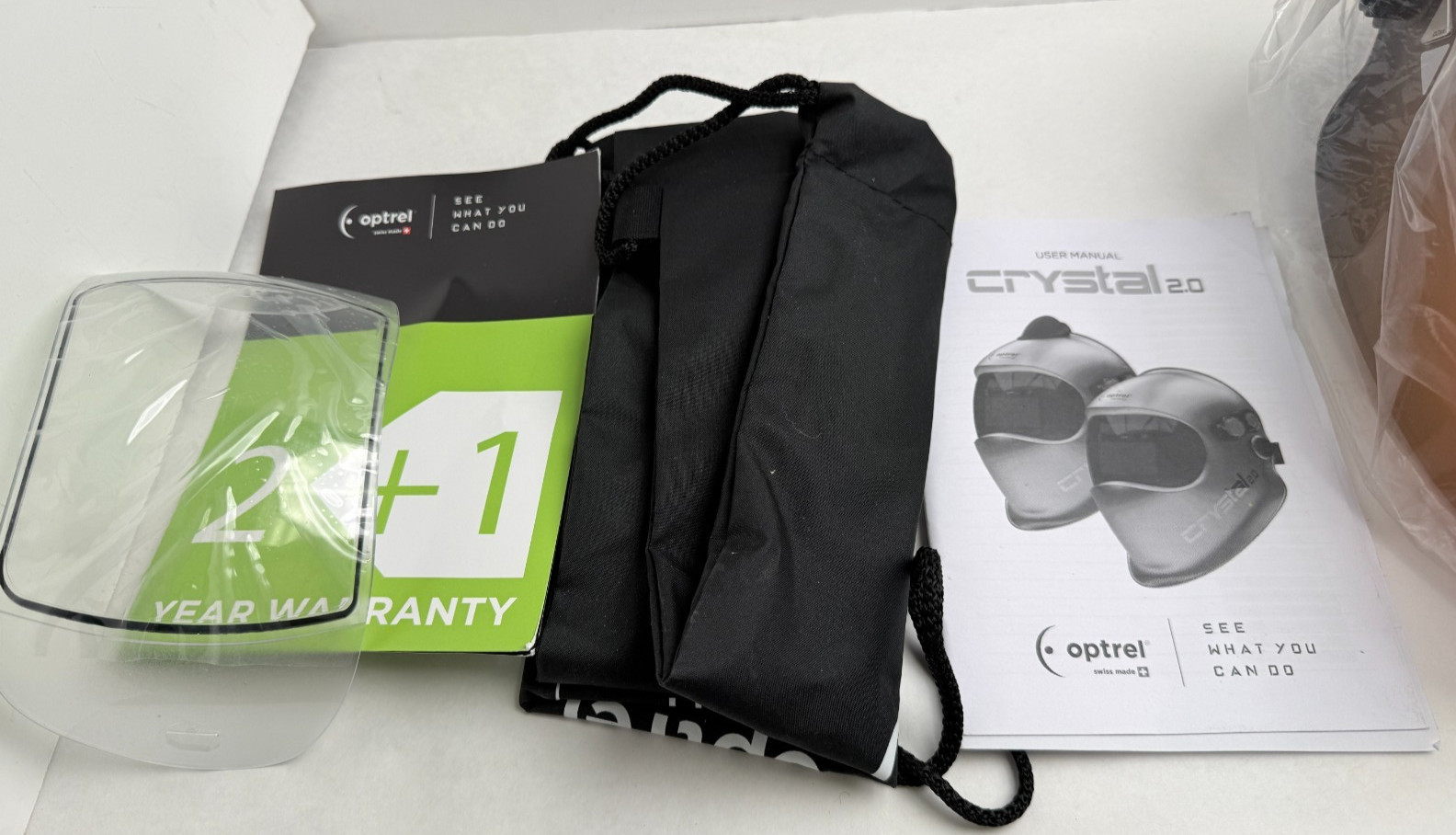 Optrel 1006.901 Crystal 2.0 Auto Darkening Welding Helmet Black