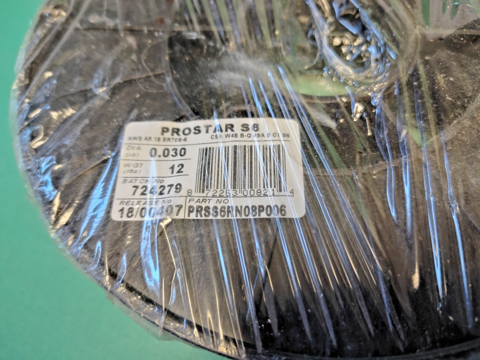 Sealed ProStar PRSS6RN08P006 Mig Welding Wire AWS A5.18:05 ER70S-6 , 12 Pounds