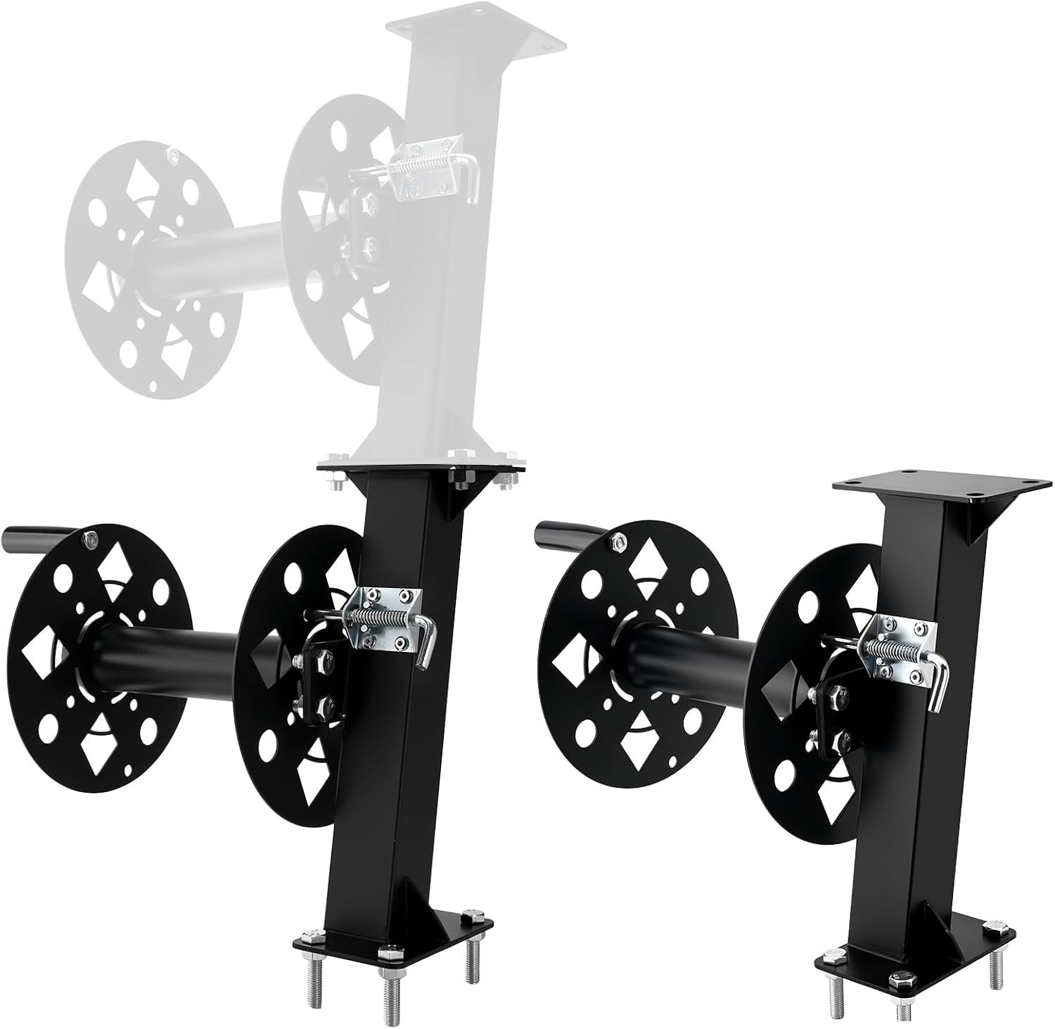 2-in-1 Modular Welding Lead Reels,0.16 in Steel |2pcs Stackable Reels, All-Metal