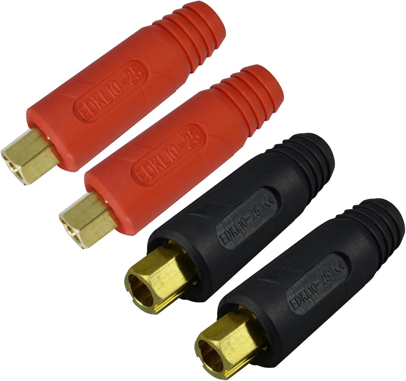 TIG Welding Cable Panel Connector DKJ10-25 & EDKL10-25 200A 4pcs Plug & Socket