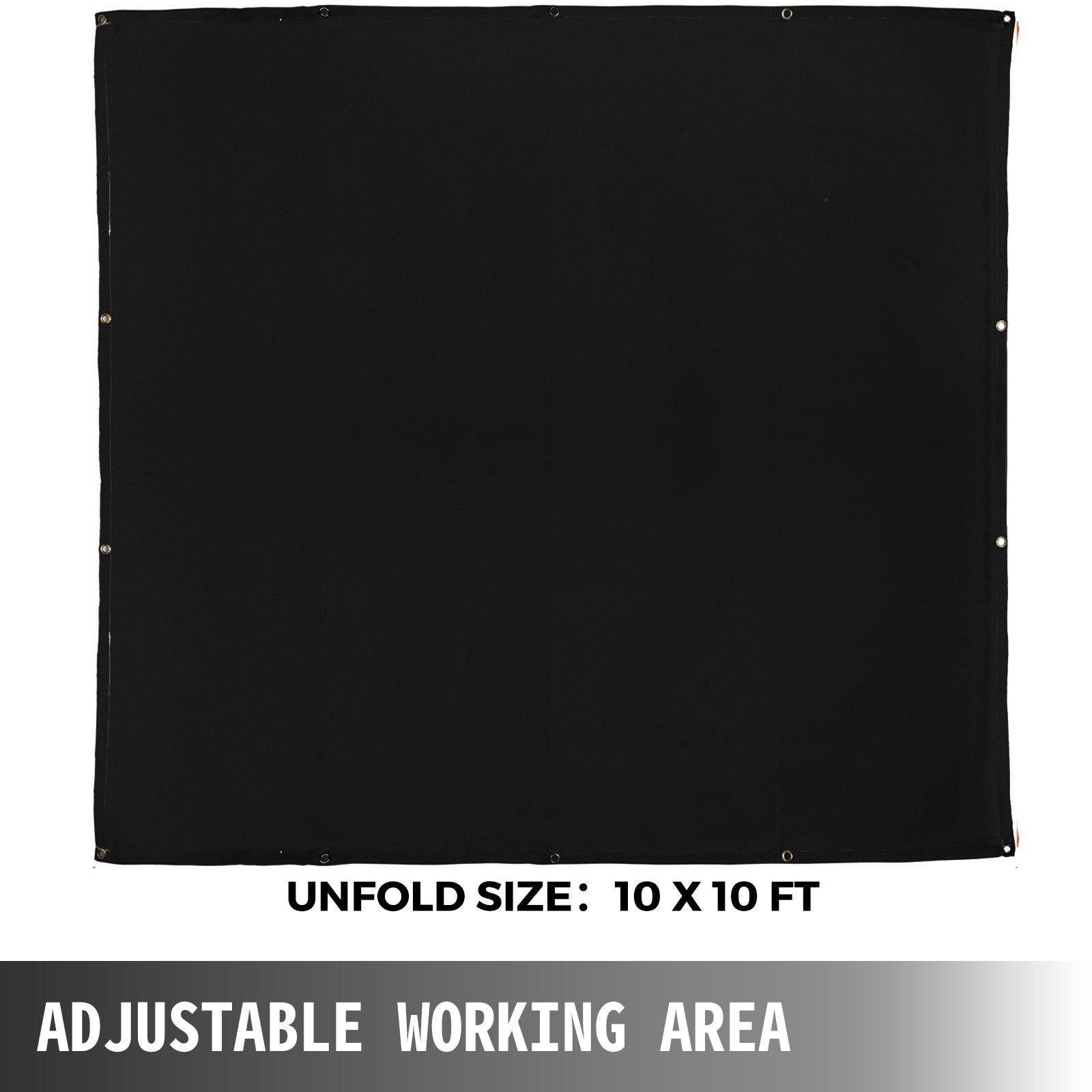 10 x10 Ft Welding Blanket Black Fiberglass Blanket With Carrying Bag Welding Mat