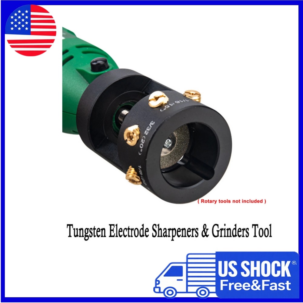 Tungsten Grinder Sharpener Multi-Angle & Offsets Head Tool TIG Welding New