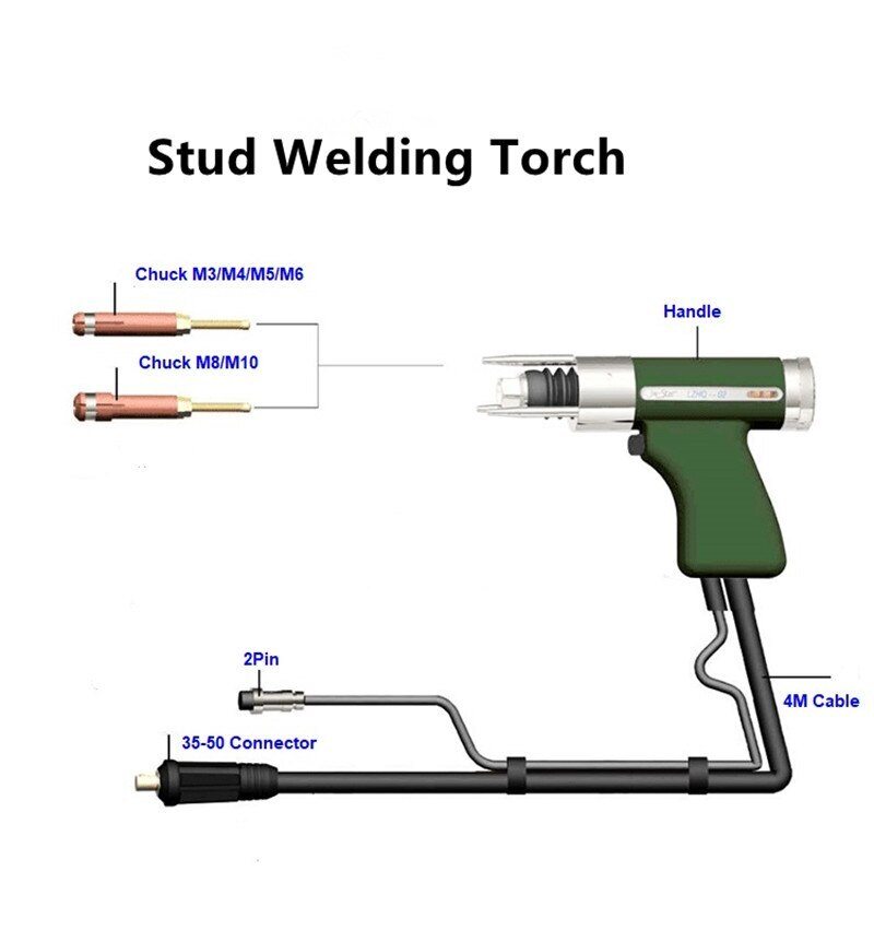 Accessories With 4M Cable Stud Welding Gun Bolt Plate Welding Machine
