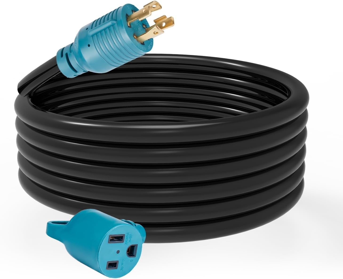 Welder Adapter Cord, L14-30P Twist-Lock Male to 6-50R Female, 4 Prong 30 Amp to