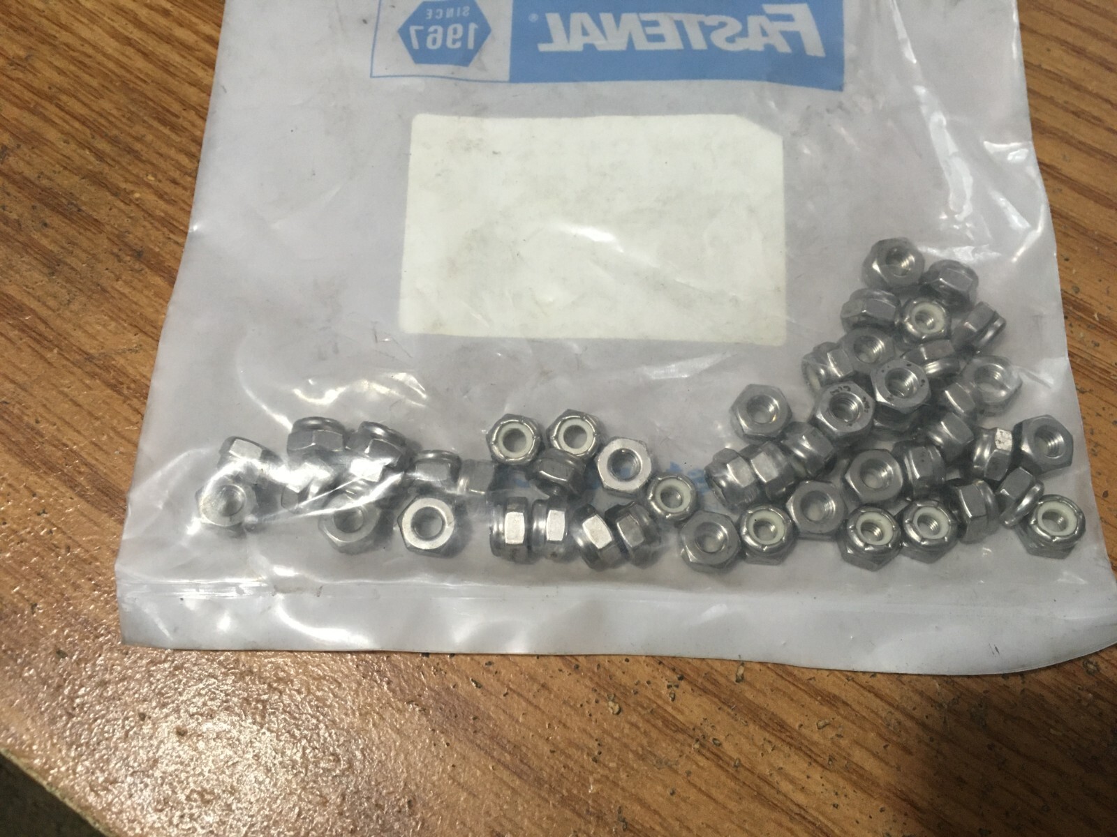 (50) #10-32 Grade 18-8 NM Stainless Steel Nylon Insert Lock Nut