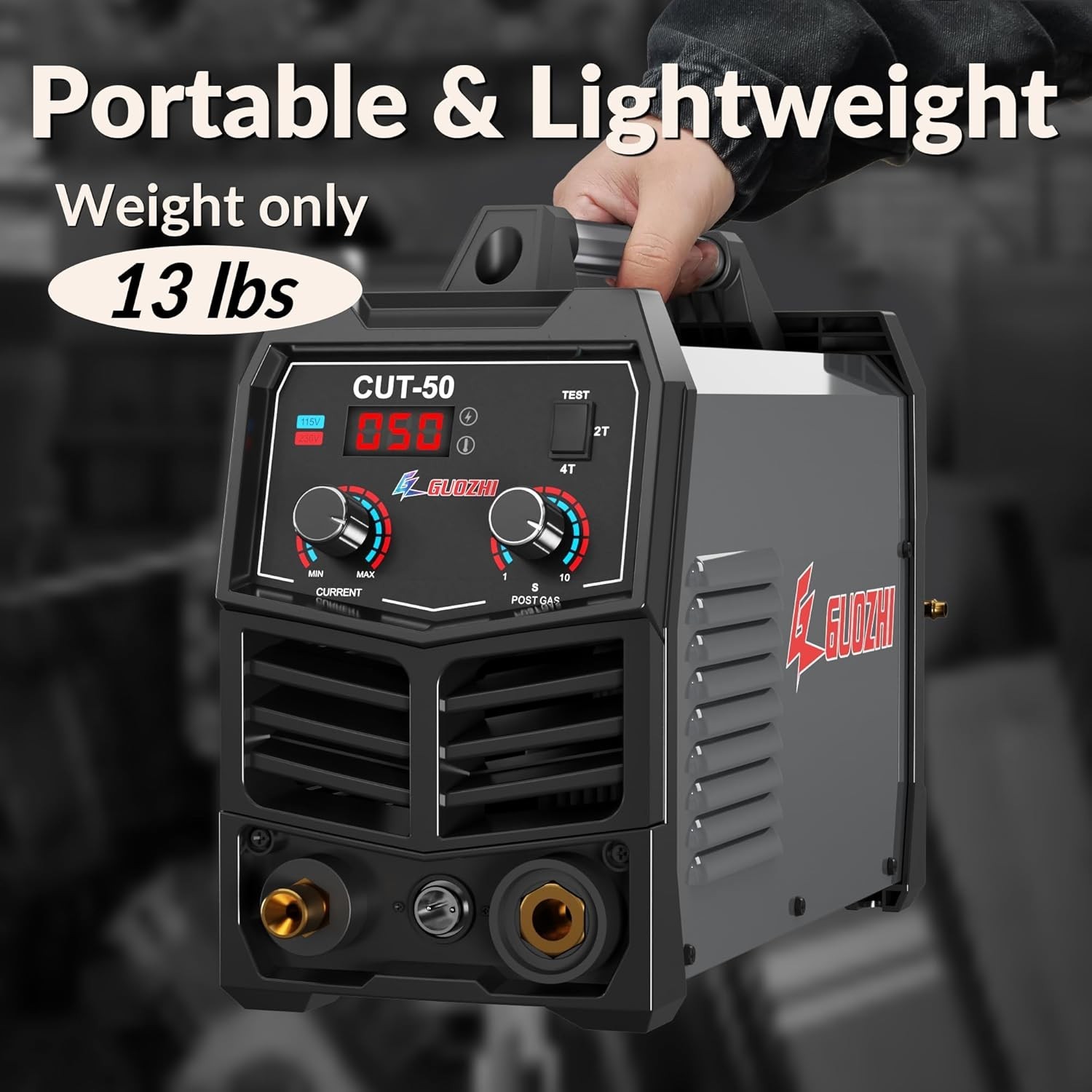 50 Amp Dual Voltage Inverter Plasma Cutter with Safety Features & Easy Setup