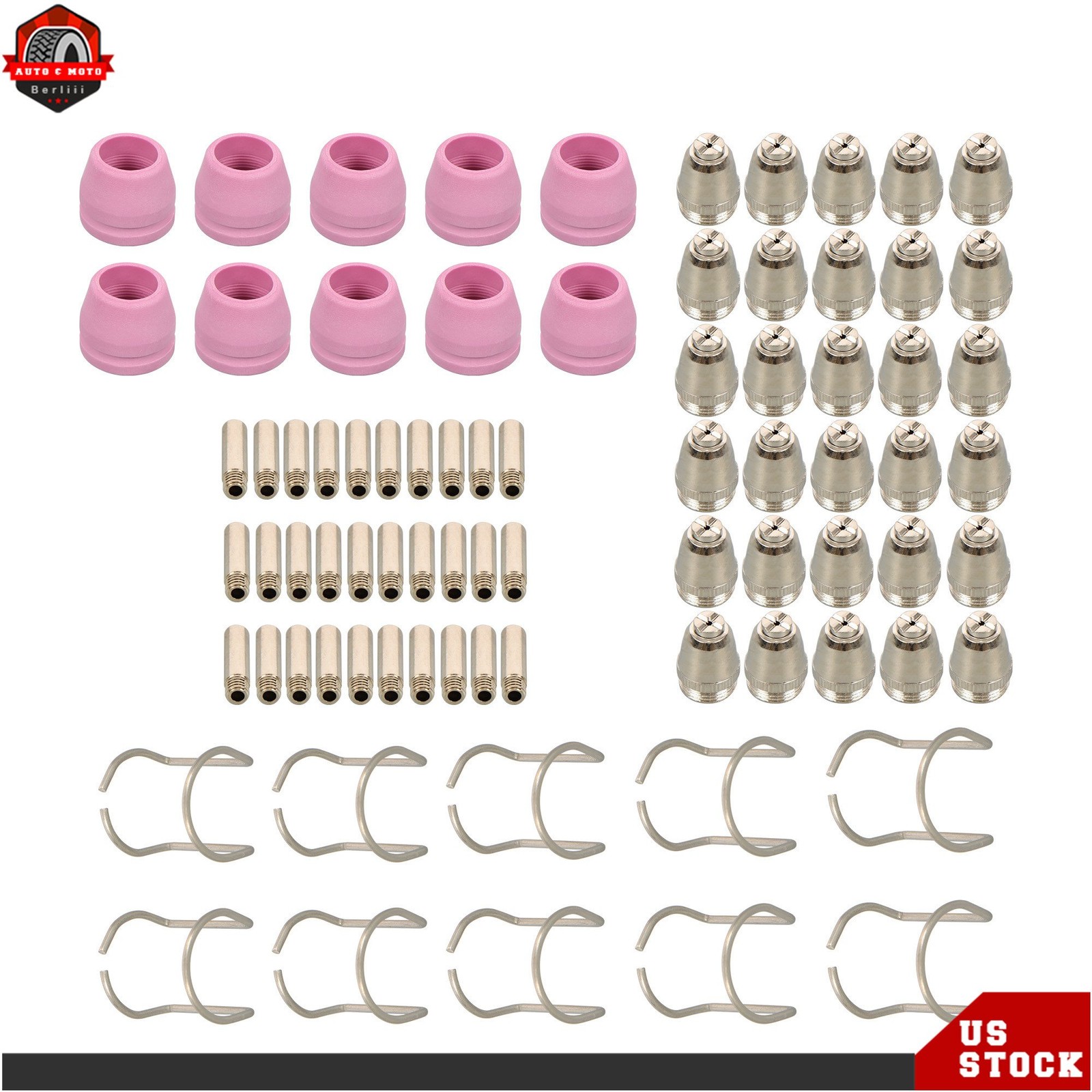 80PACK SG-55 AG-60 WSD-60 Plasma Cutter Torch Consumables Kit Tips 60 Amp