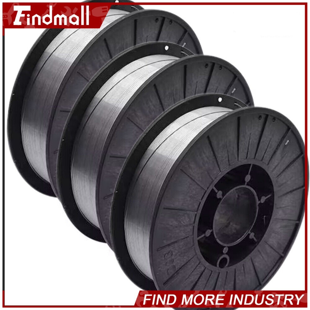 Findmall 3Pcs E71T-GS .035″ 0.9mm 10Lb Gasless Flux Core Mild Steel Welding Wire