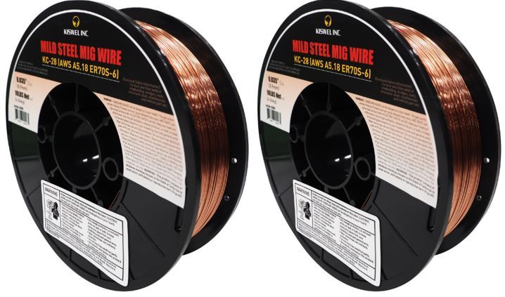 ER70S-6 0.035 in. Dia 10 lbs. Copper Coated Solid Wire (2 Rolls)