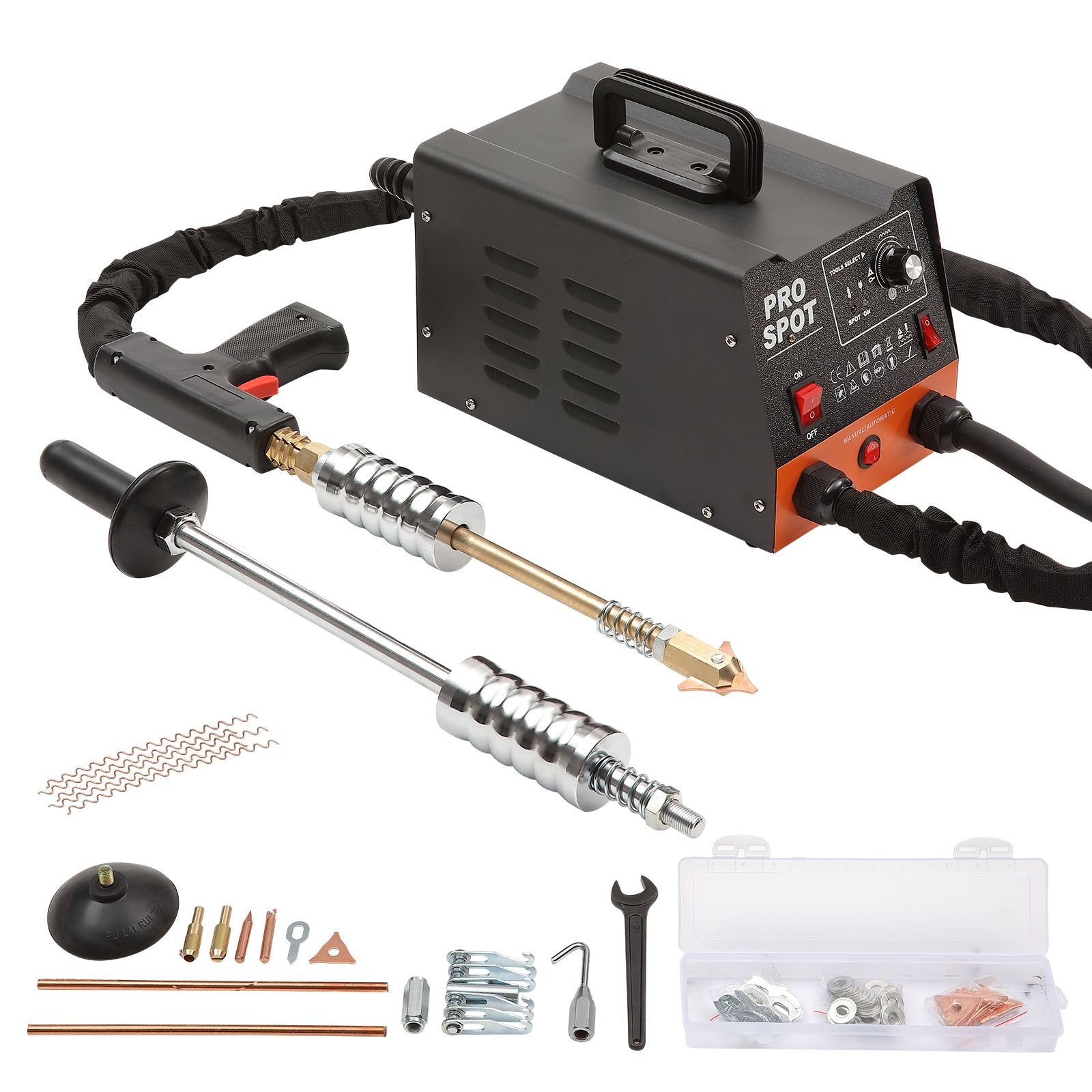 Stud Welder Dent Repair Kit, 3KW Spot Welder Dent Puller with 6 Welding Modes, A