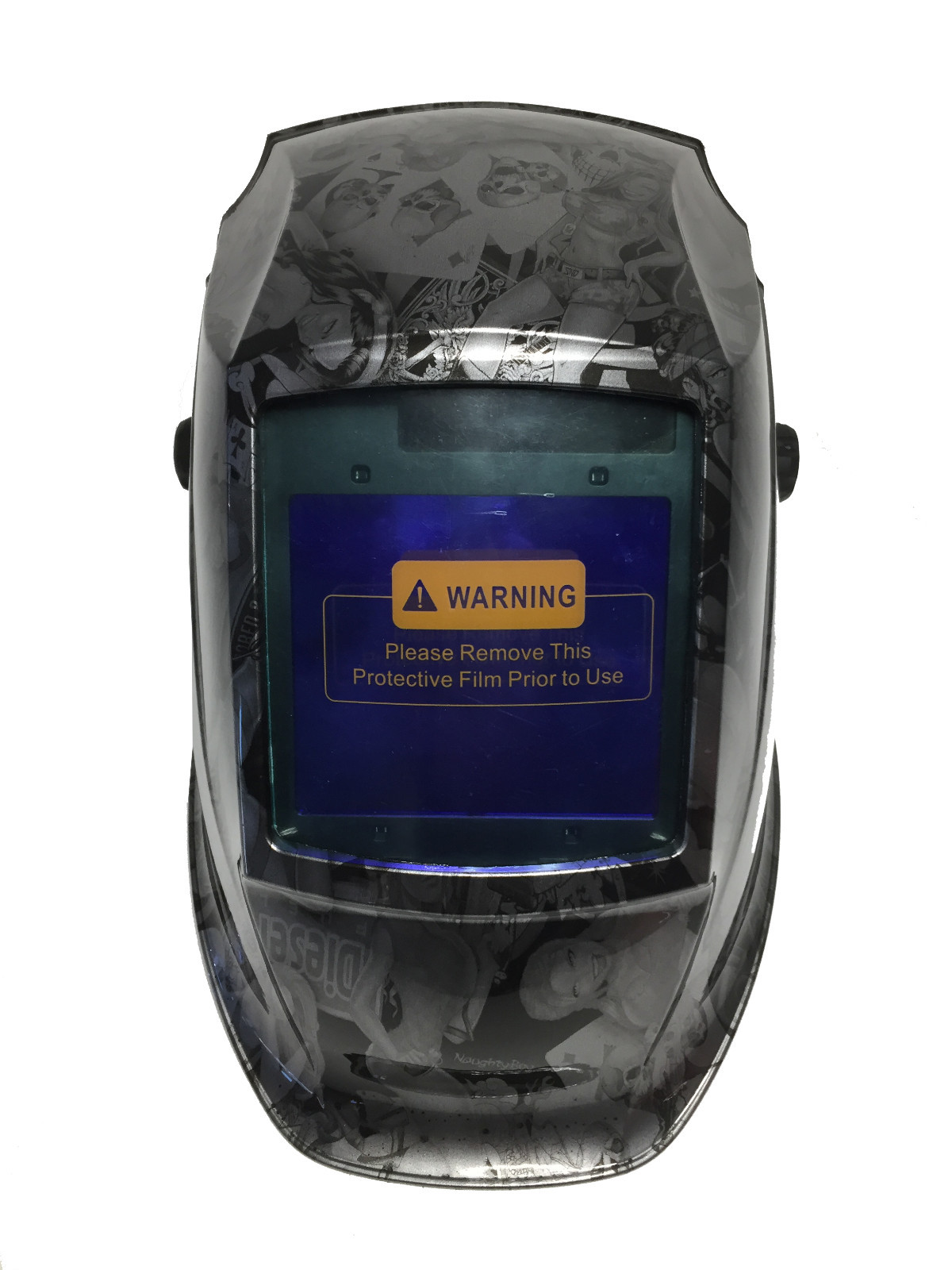 Hydro Dipped Welding Helmet AUTODARK WHAD30 Series Metallic Graphite Naughty Boy