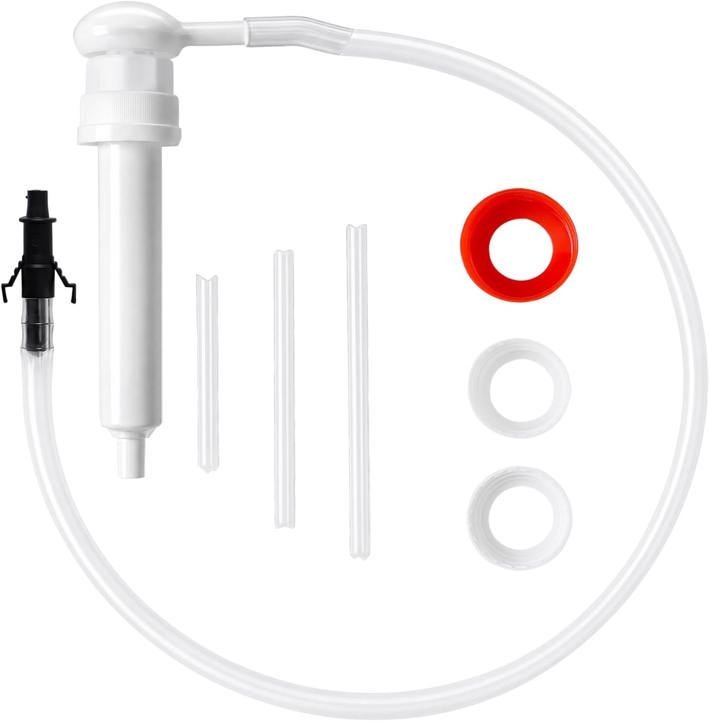 Fluid Transfer Pump for Gallon Quart Bottles – 4 Cap Adapters 38mm 40mm 43mm 50m