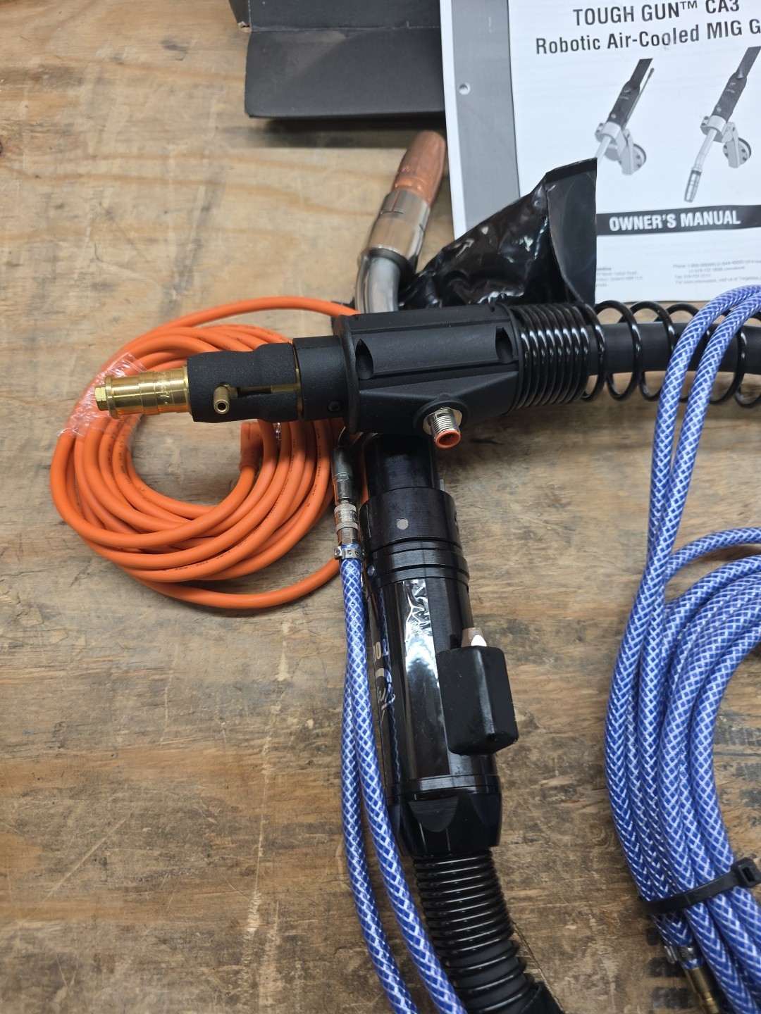 Tregaskiss RA11BA1AA1EL Tough Gun MIG Welding Gun, 500A, 3.0 Length, .045-S Wire