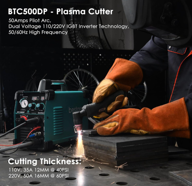 BESTARC Plasma Cutter Pilot Arc 50A BTC500DP Dual Voltage 110/220V