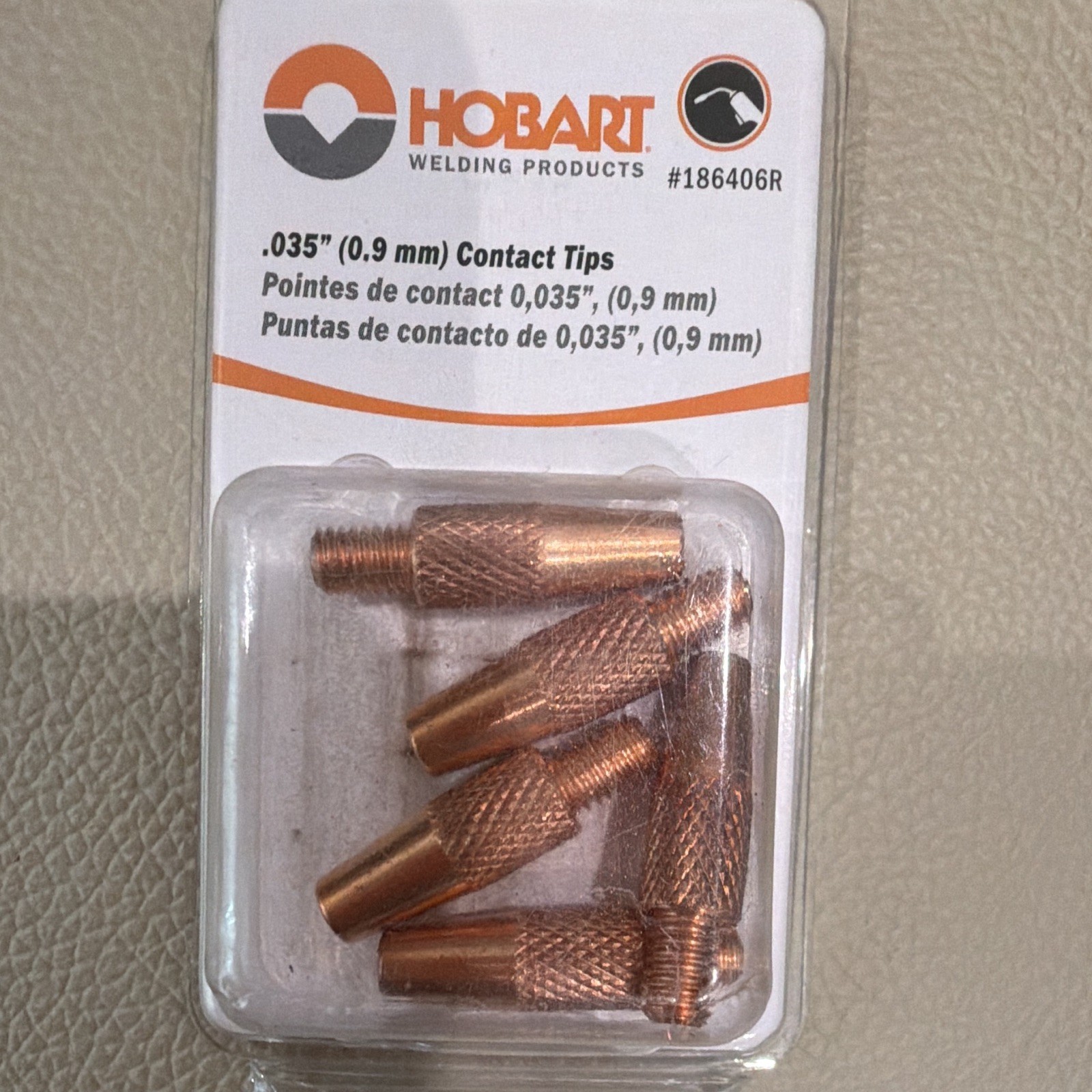 Hobart .035 in (0.9 mm) Torch Tip Contact Tip Welding Part MPN 186406R