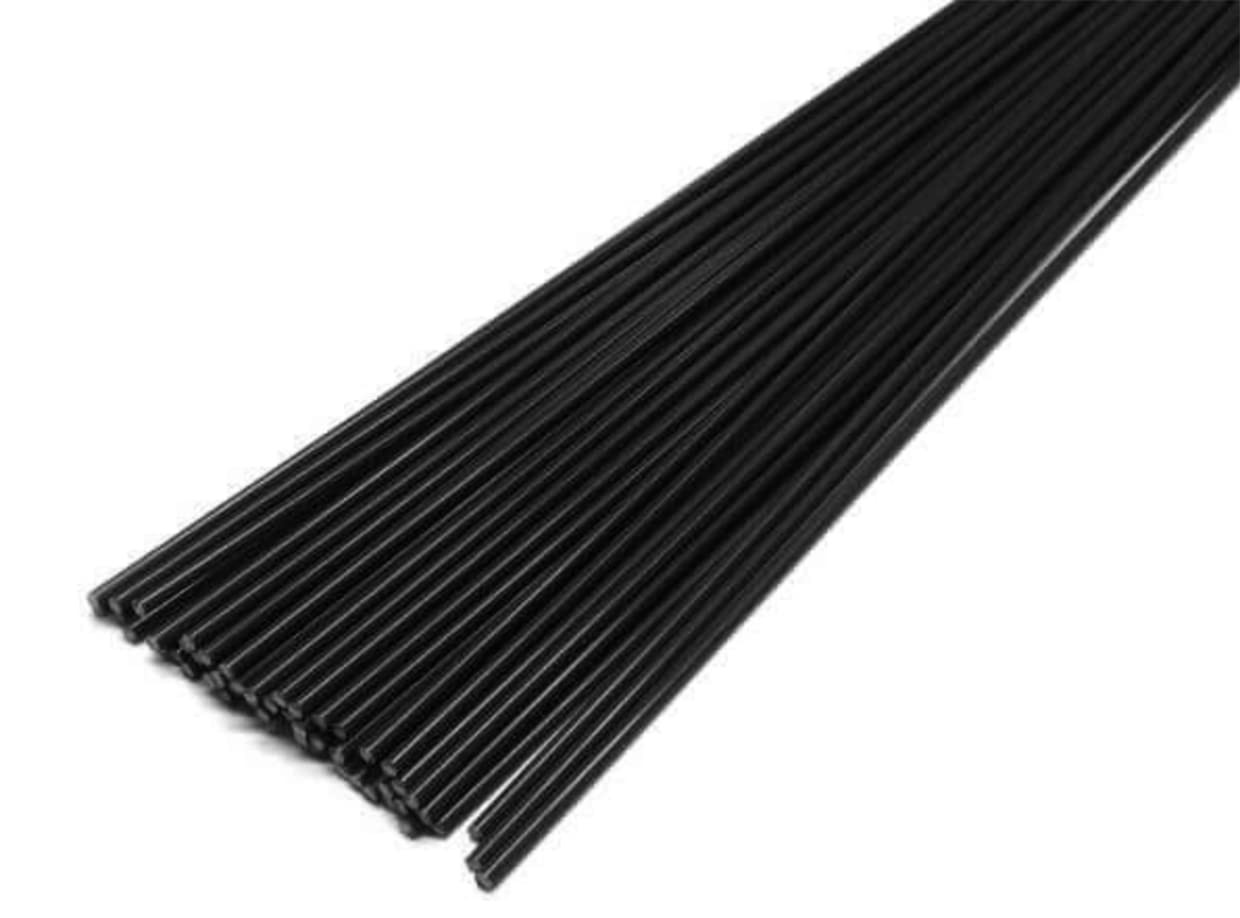 JOUNJIP 40pcs Polypropylene (PP) Plastic Welding Rods – 1/8 Inch Small, Black