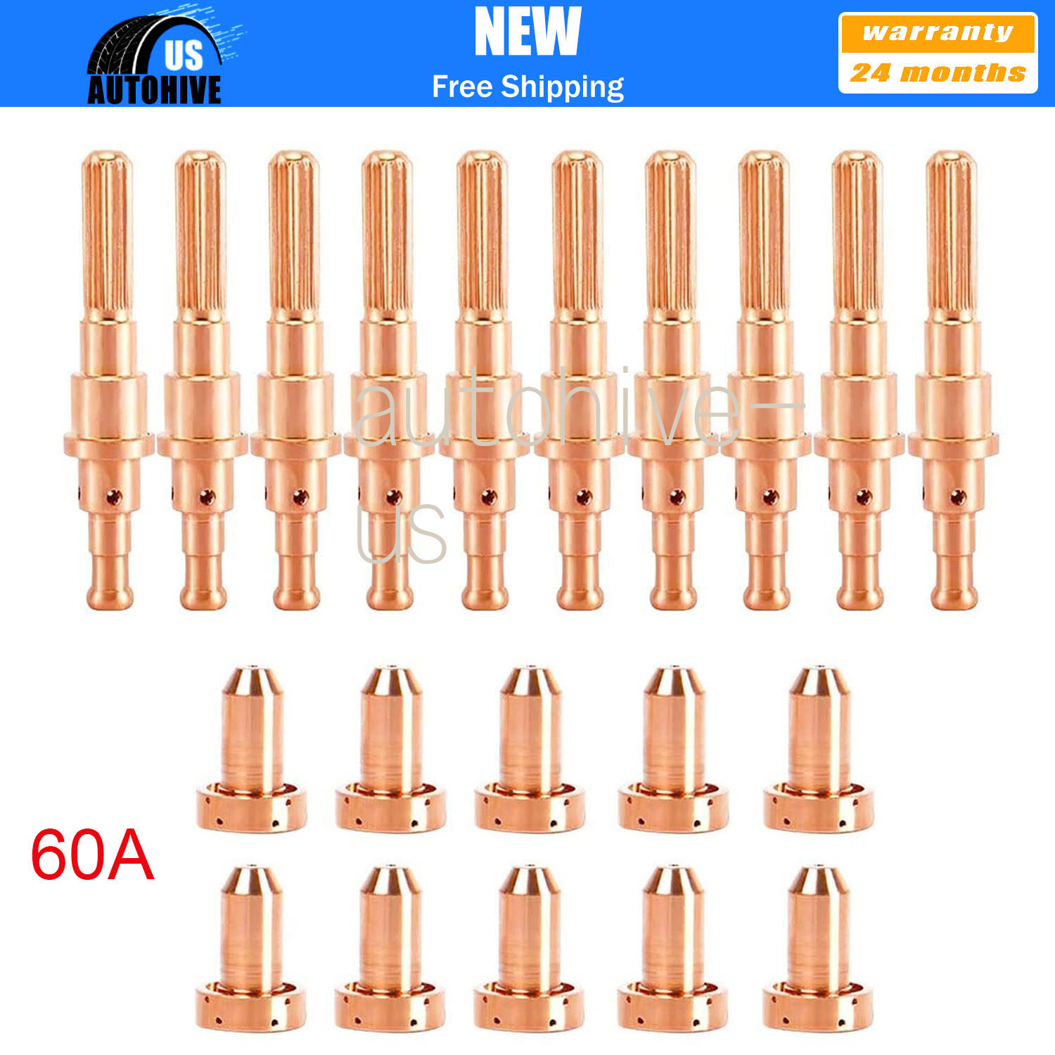 Plasma Consumables Torch Electrode Nozzle 60A Tip for Thermal Dynamics SL60