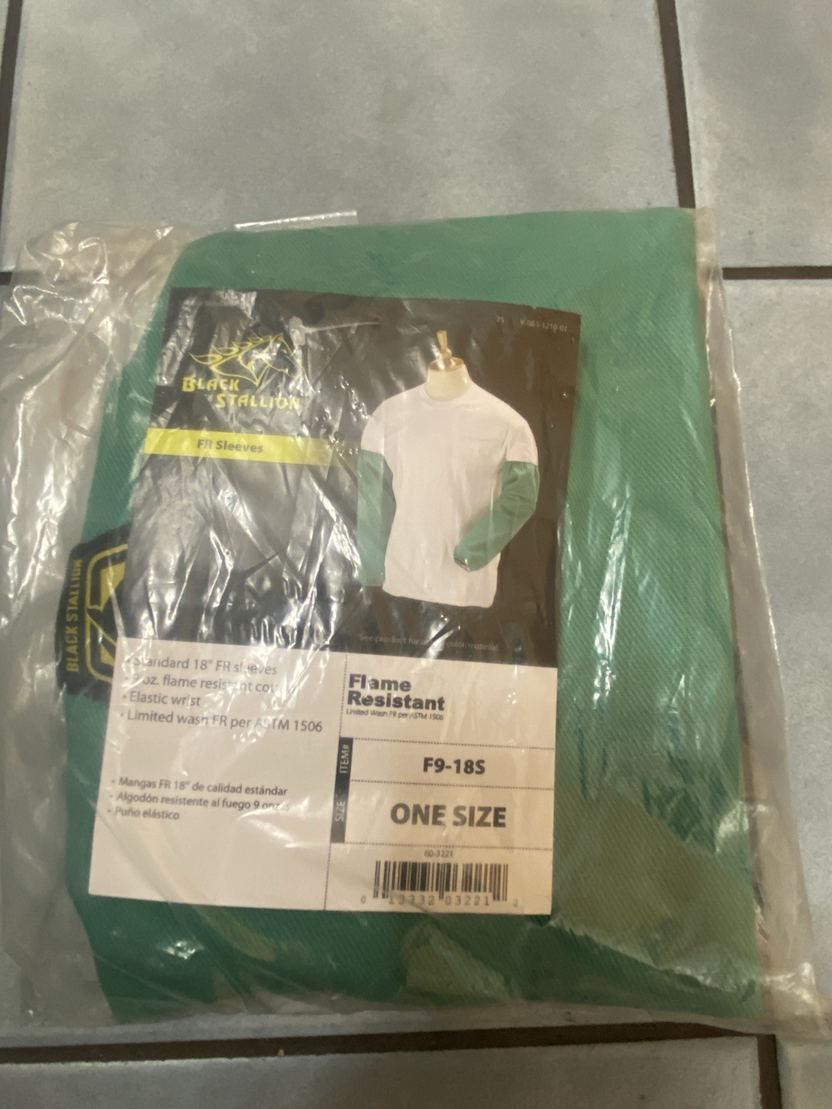 (Qty. 2) Black Stallion FR Sleeves For Welding One Size Fits All Item # F9-18S