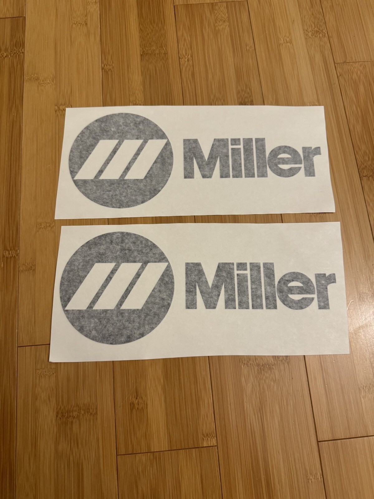 MILLER WELDER 12” WIDE (set Of 2) Replacement DECAL STICKER Black VINYL USA